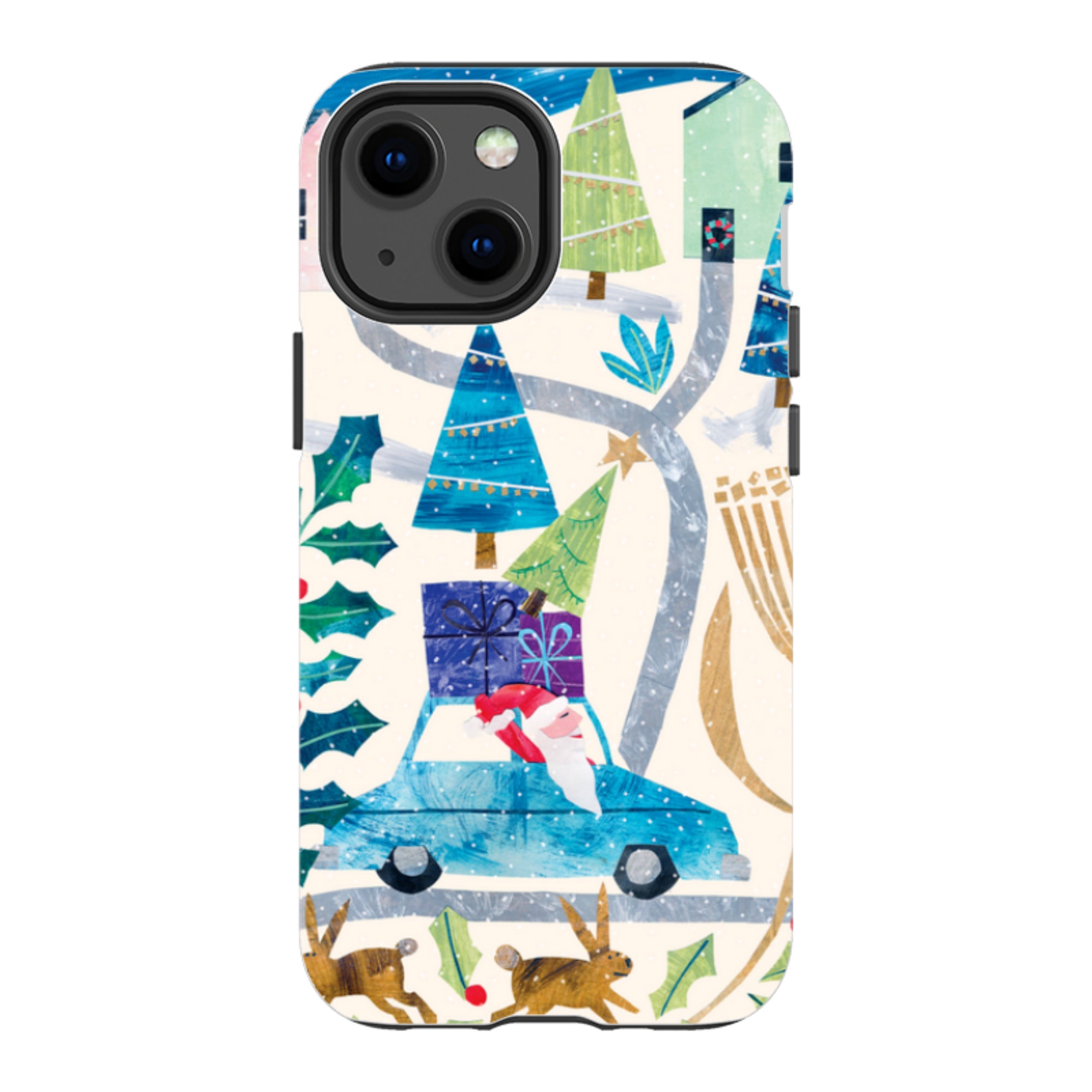 iPhone Tough Case - Santa Driving Home By Tracey English