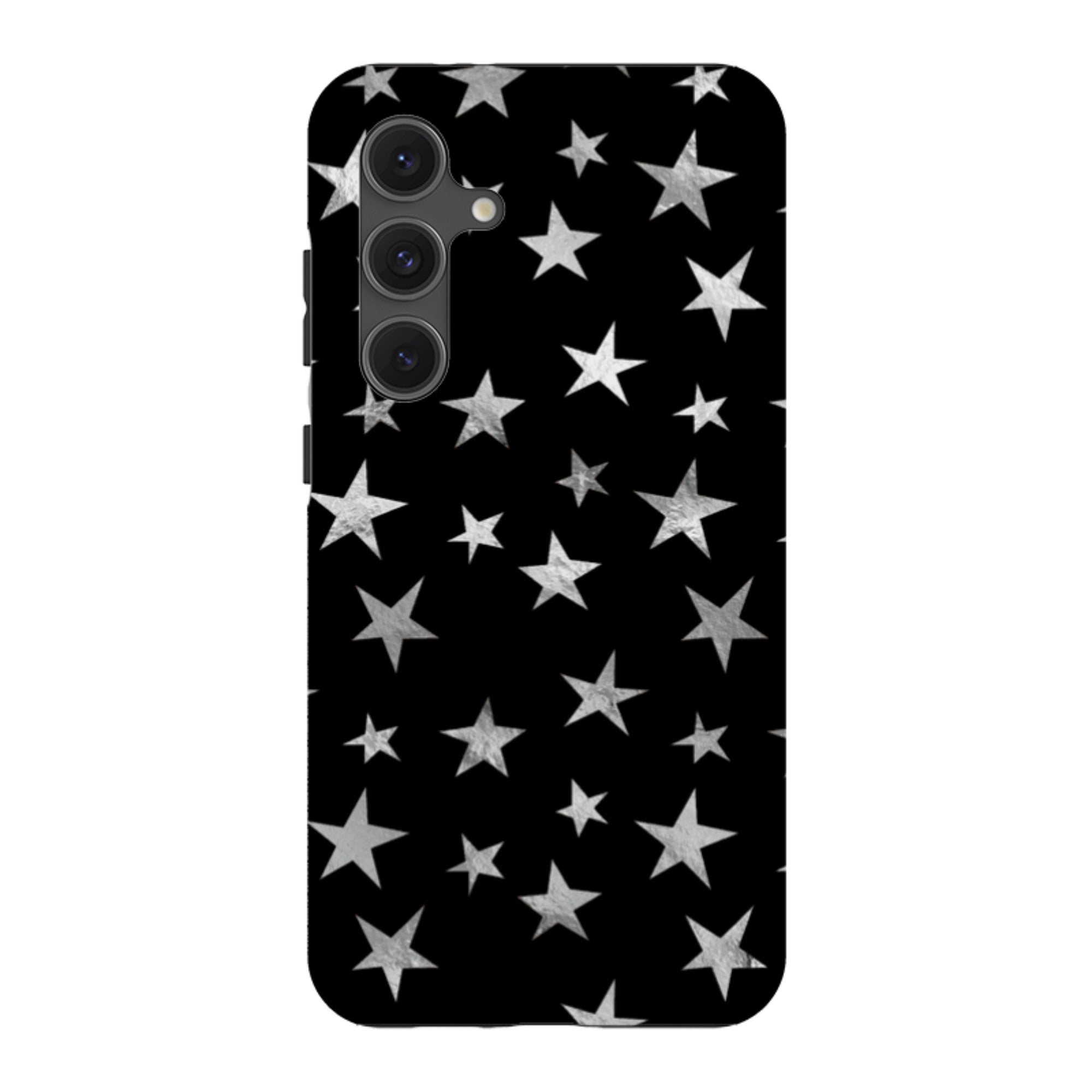Samsung Tough Case - Black and Silver Stars