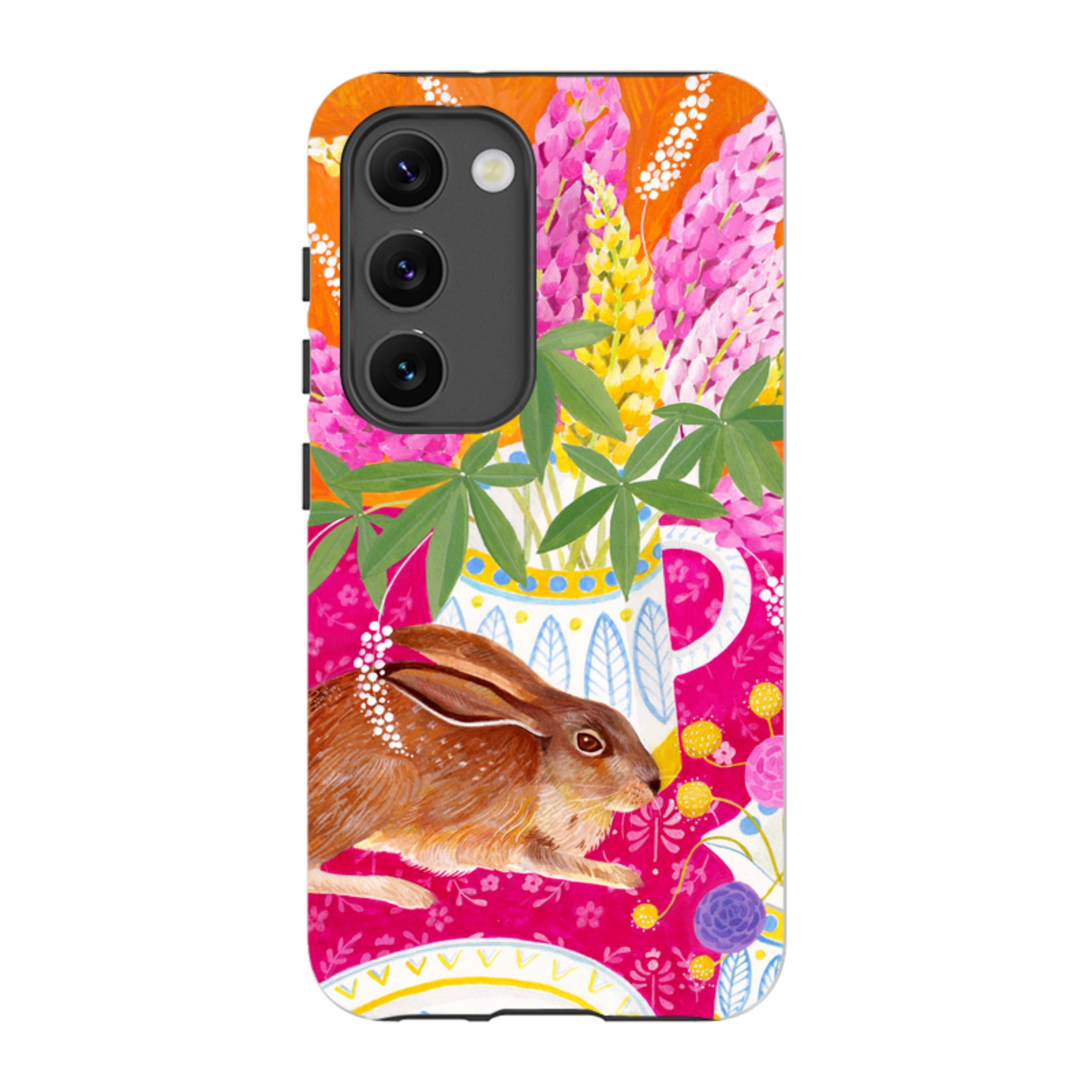 Samsung Tough Case - Rabbit Lupins By Bex Parkin