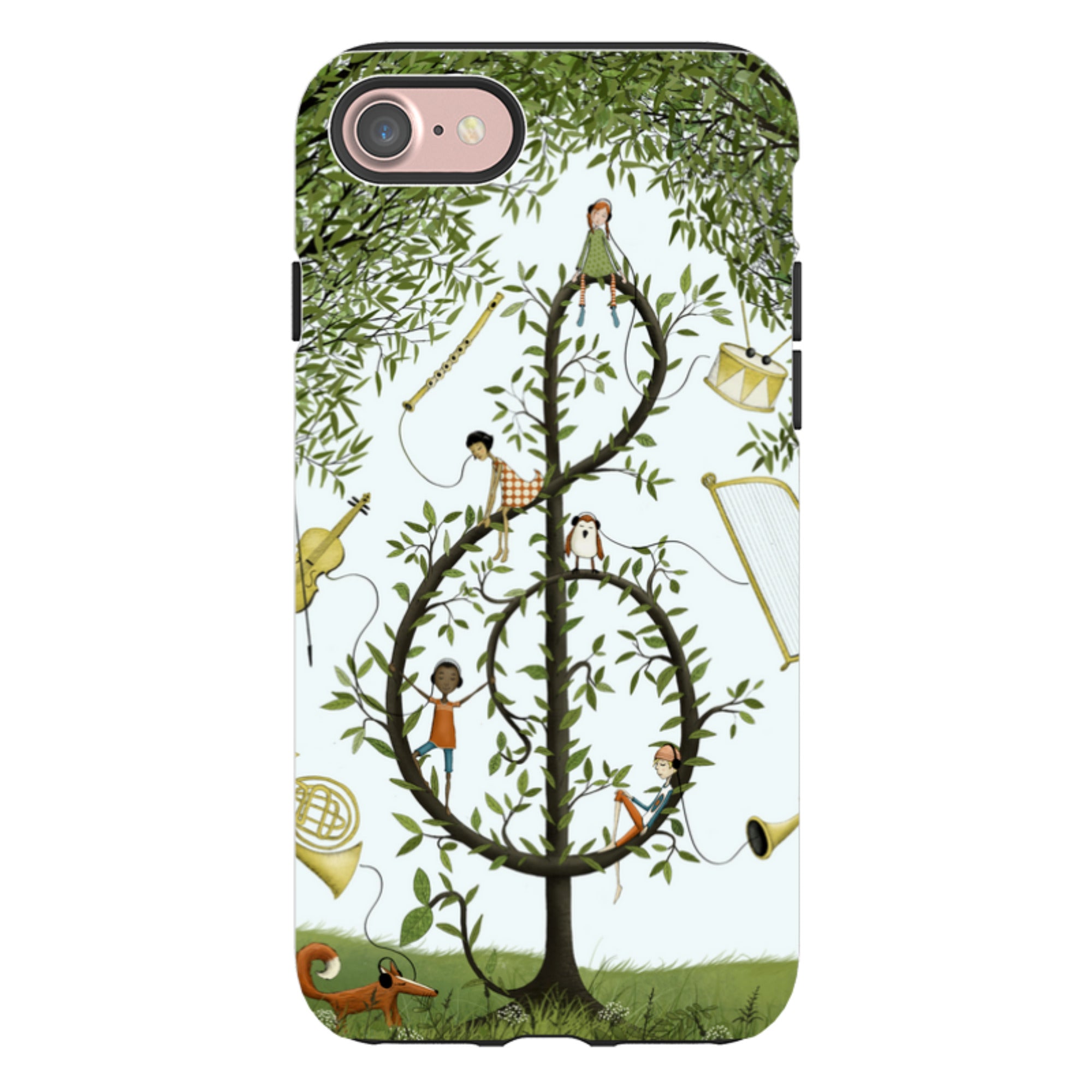 iPhone Tough Case - Music Tree By Maja Lindberg
