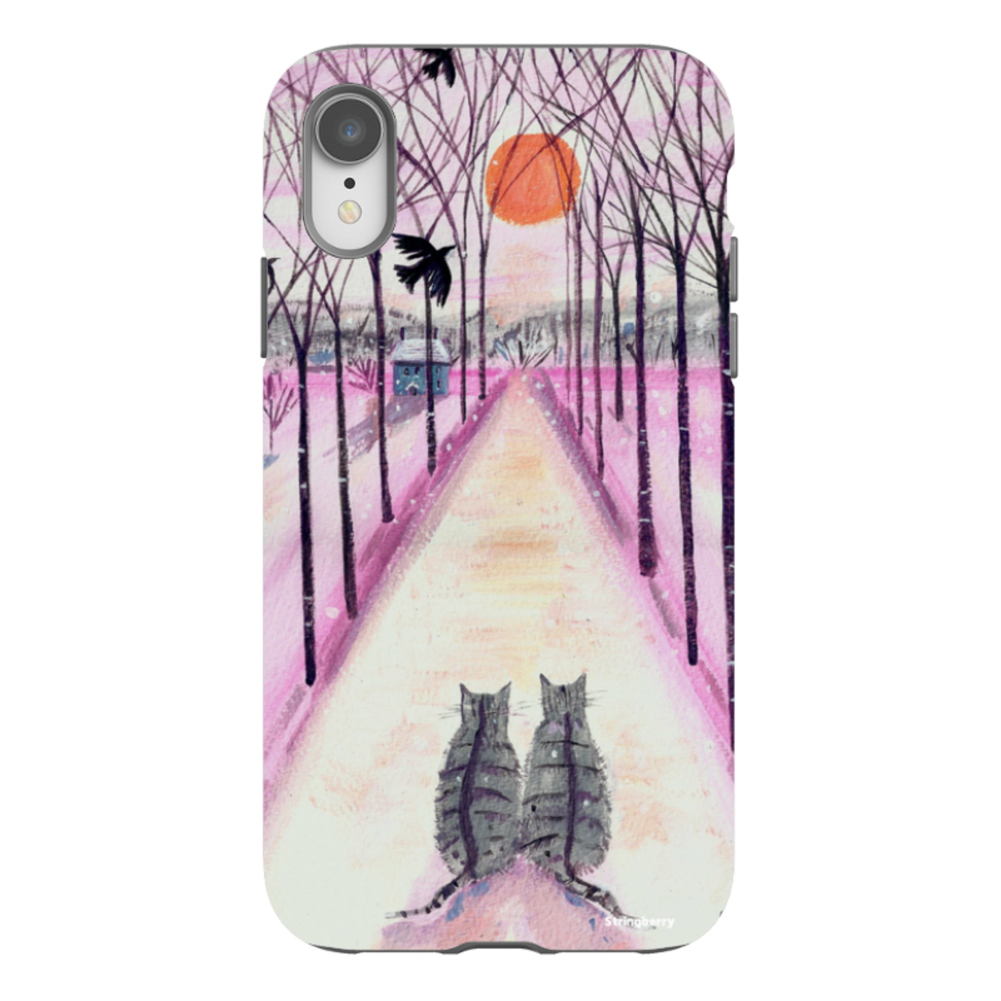 iPhone Tough Case - Winter Cats By Mary Stubberfield