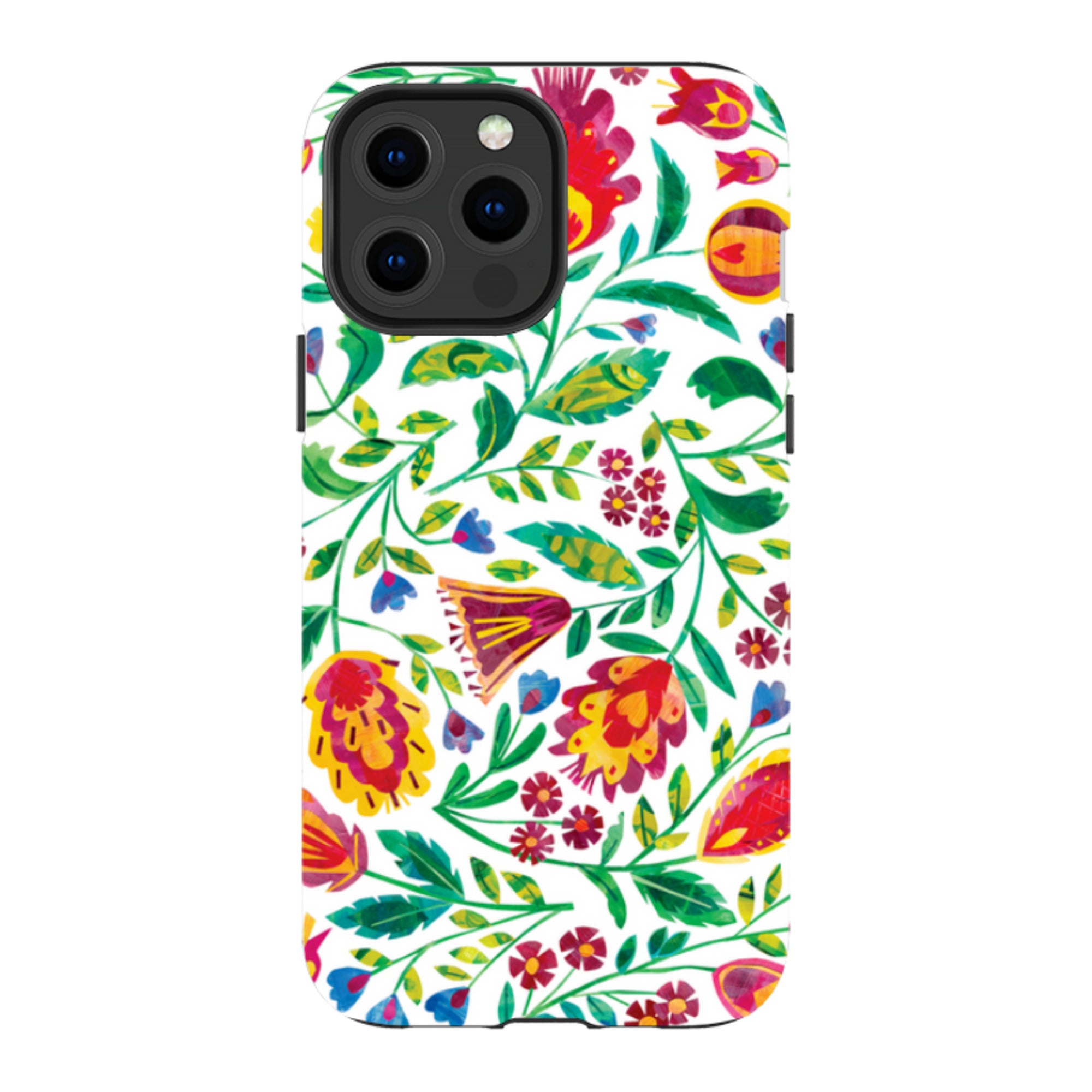 iPhone MagSafe Tough Case - Folk Pattern By Tracey English