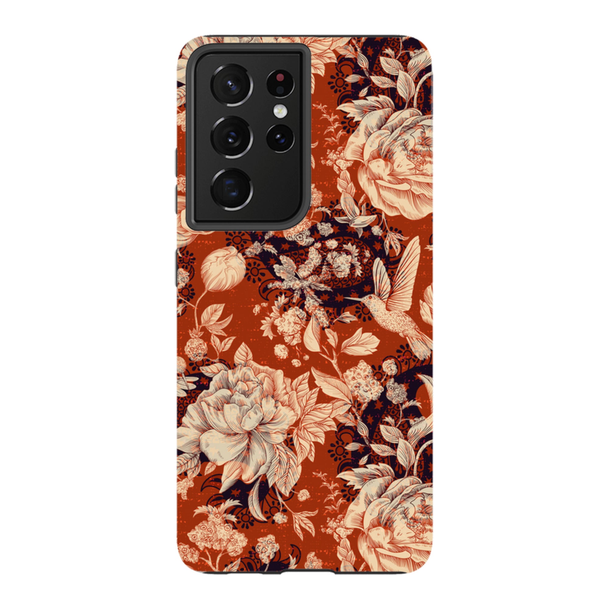 Samsung Tough Case - Brown Peonies
