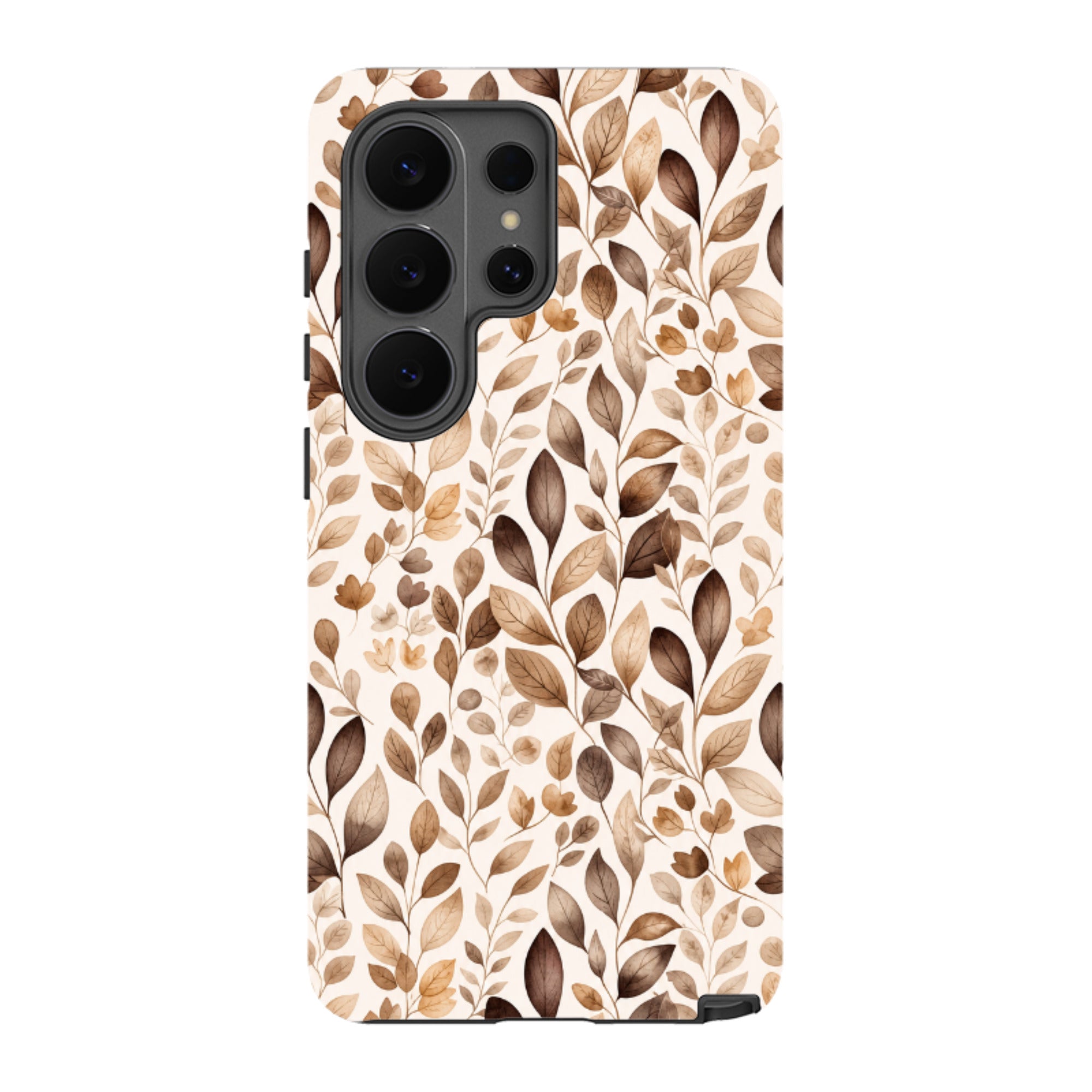 Samsung Tough Case - Beige Aesthetic Leaves