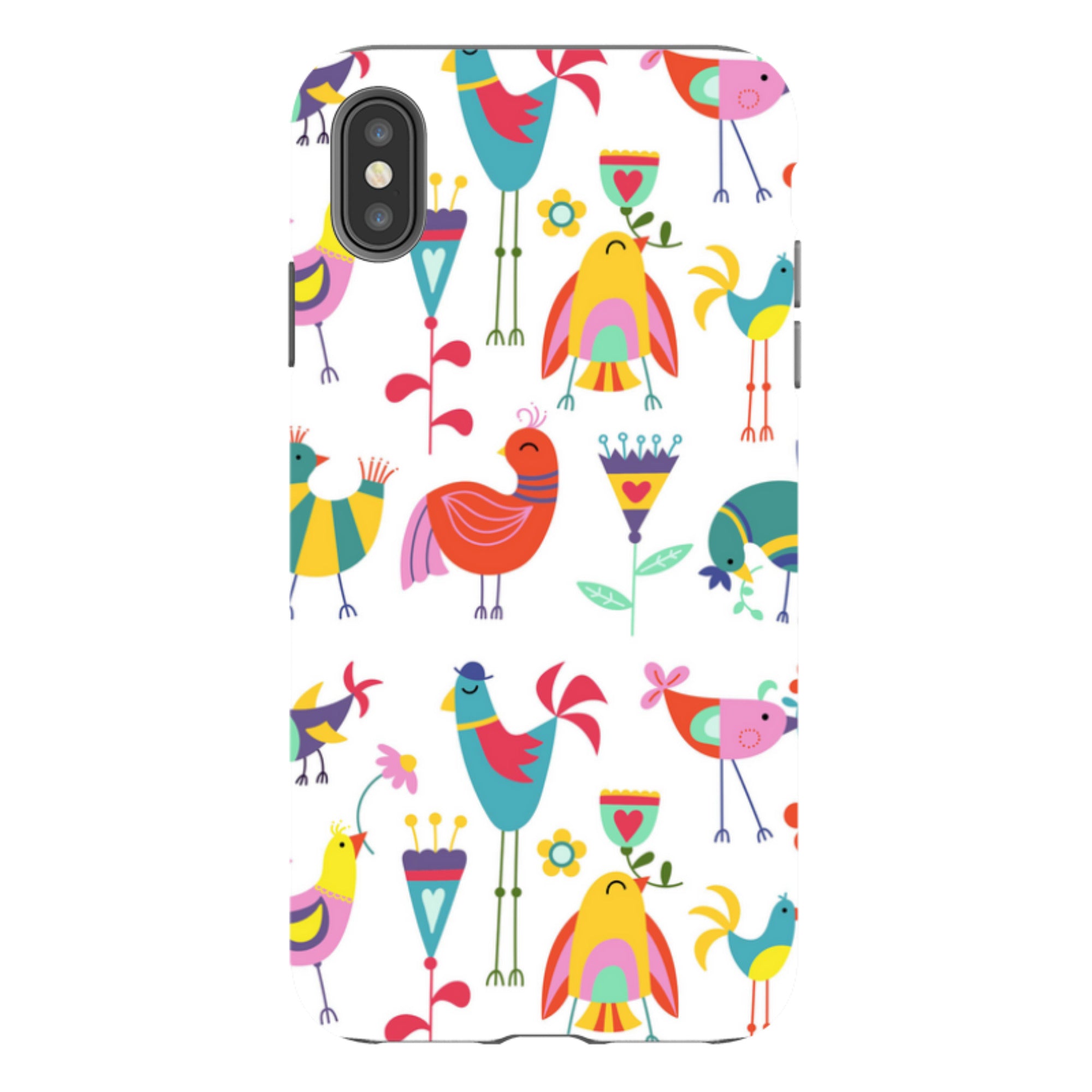 iPhone Tough Case - Folky Birds By Suzy Taylor
