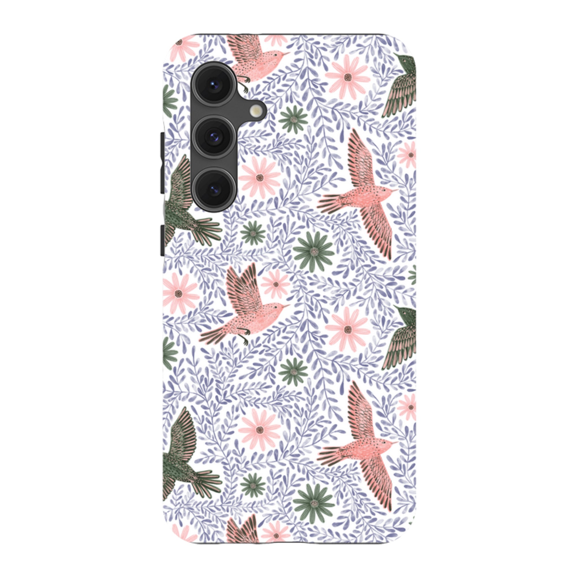 Samsung Tough Case - Bird Pattern Blue By Lee Foster Wilson
