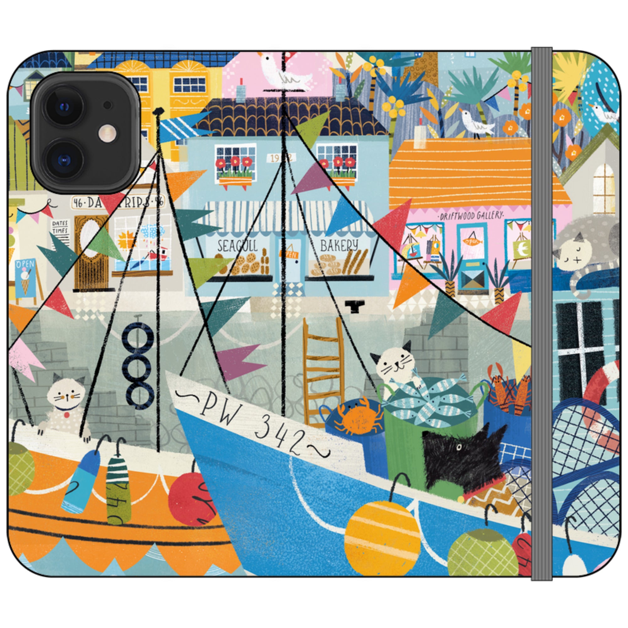 Night Harbour Wallet Case By Ali Brookes
