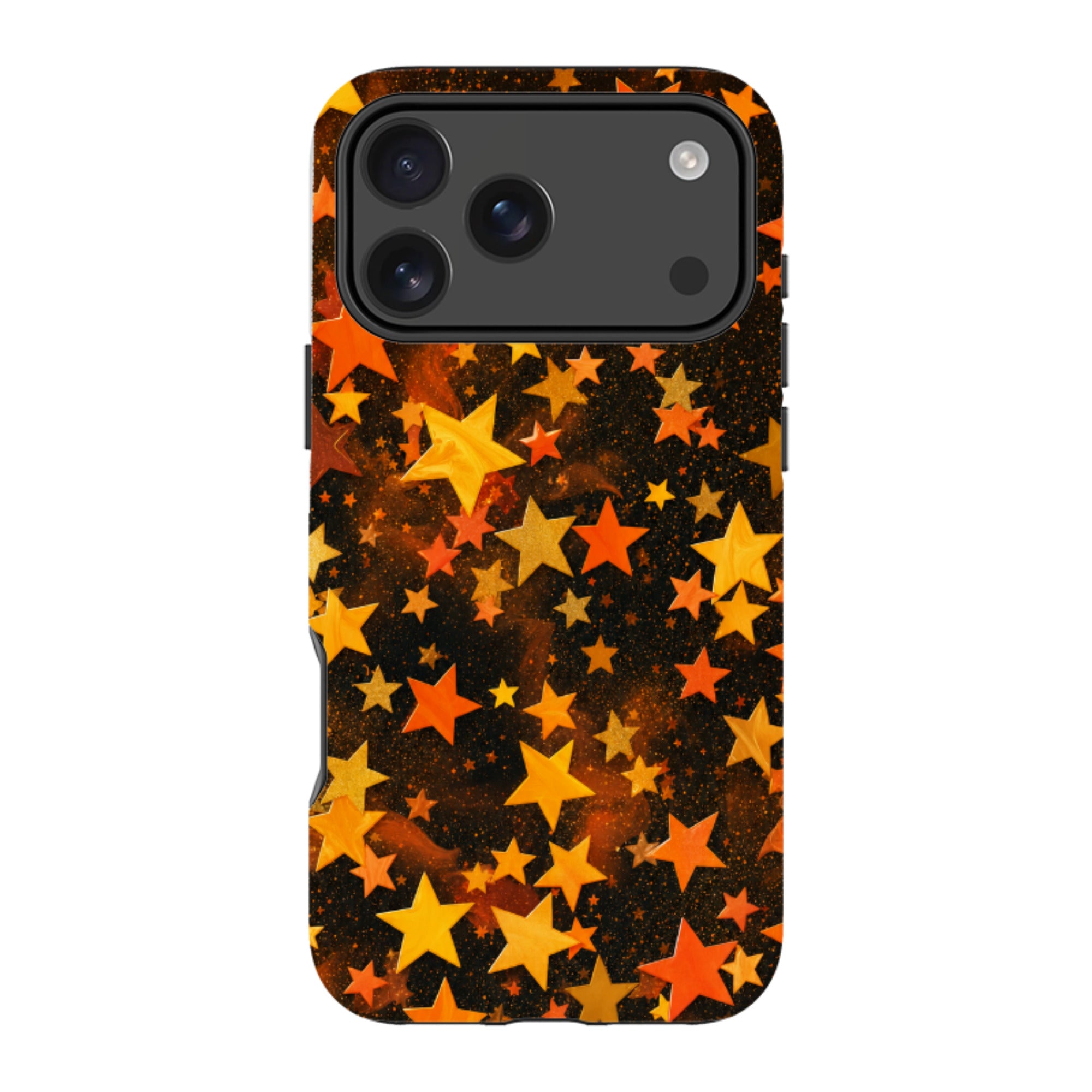 iPhone MagSafe Tough Case - Orange Galaxy Star