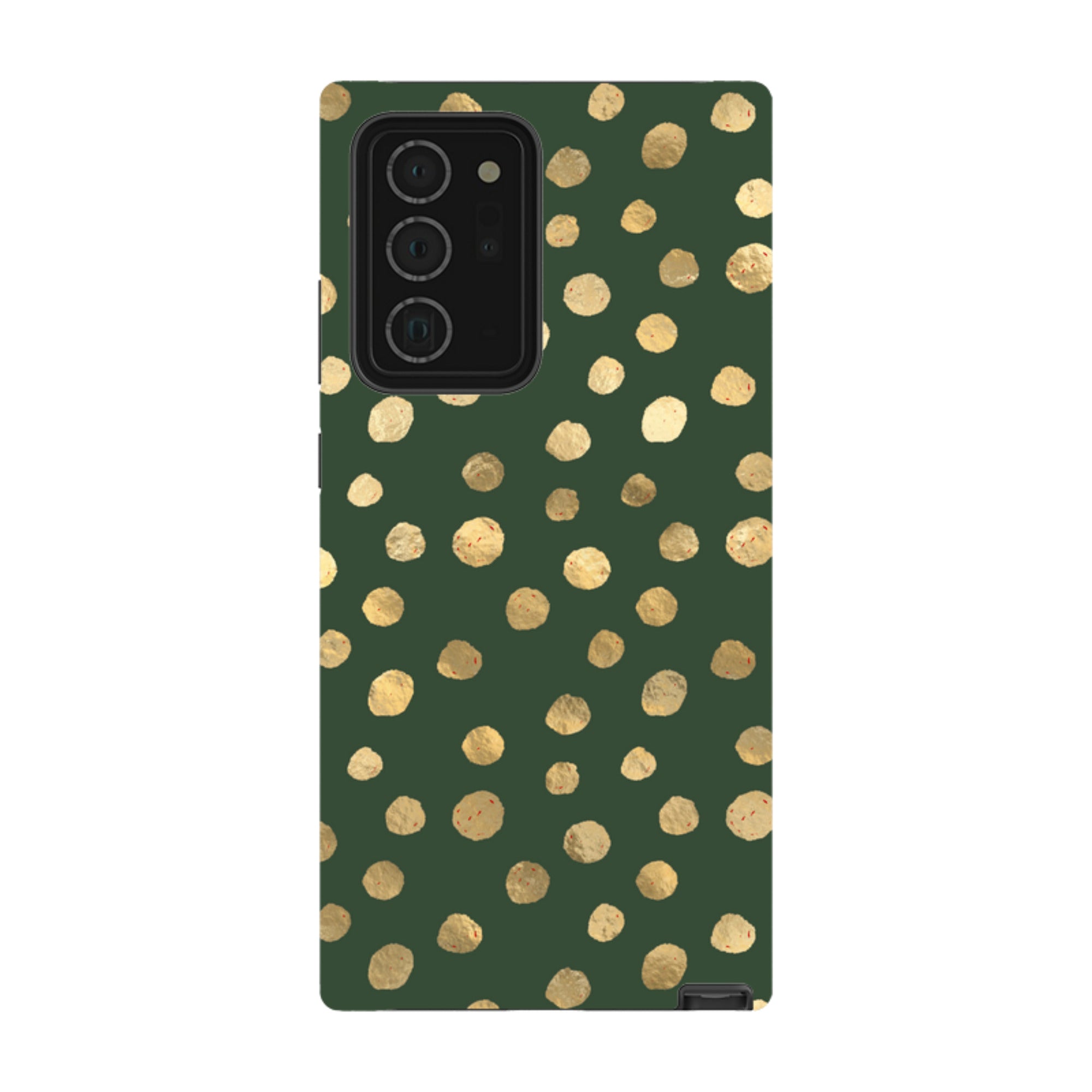 Samsung Tough Case - Green and Gold Dots