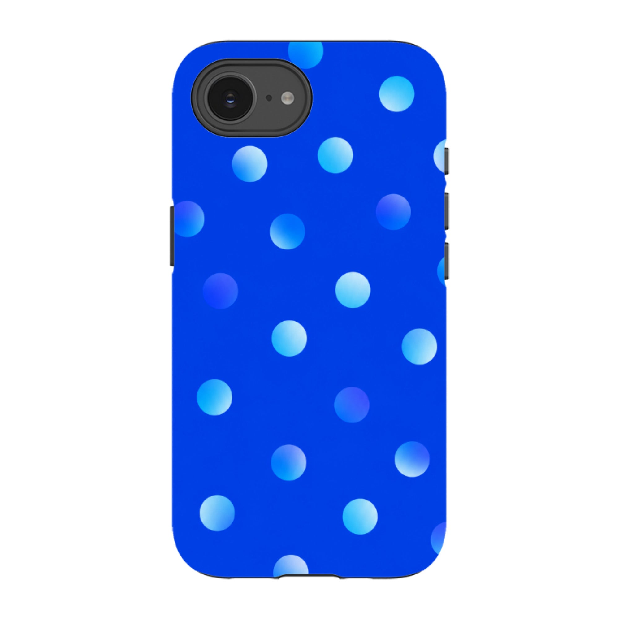 iPhone Tough Case - Blue Polka Dot