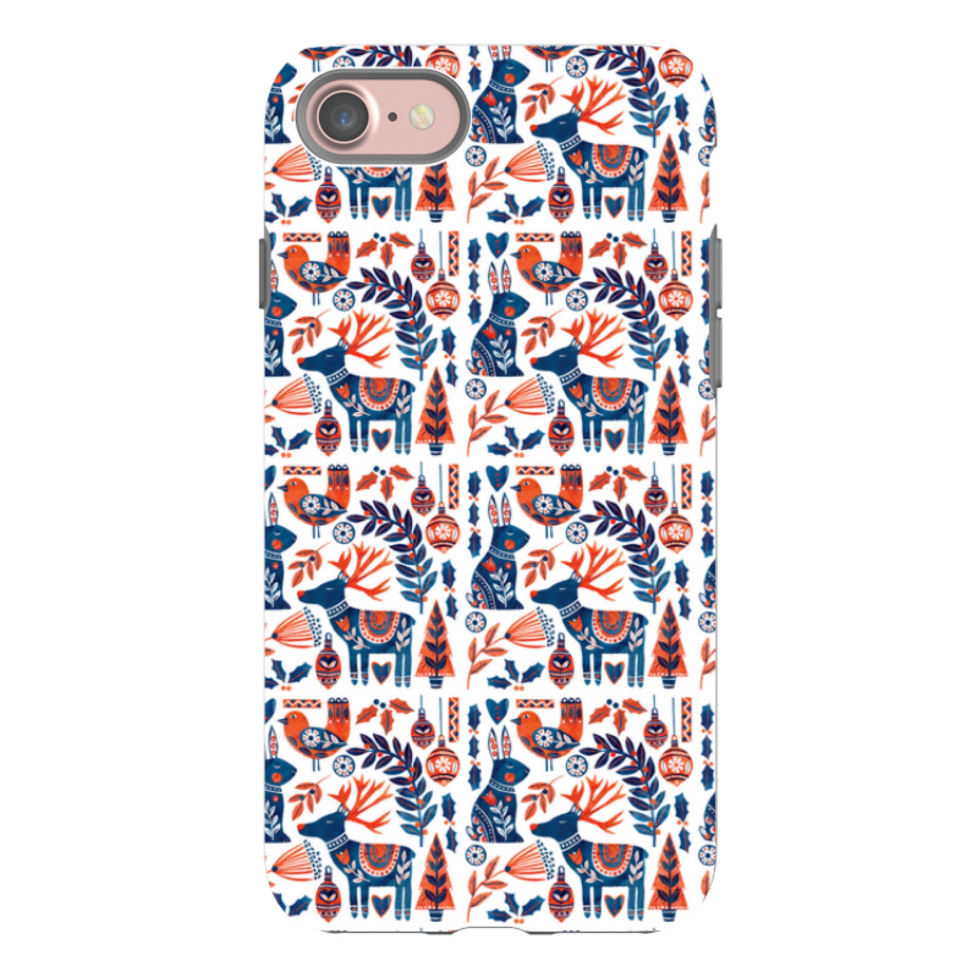 iPhone Tough Case - Scandi Animals By Tracey English
