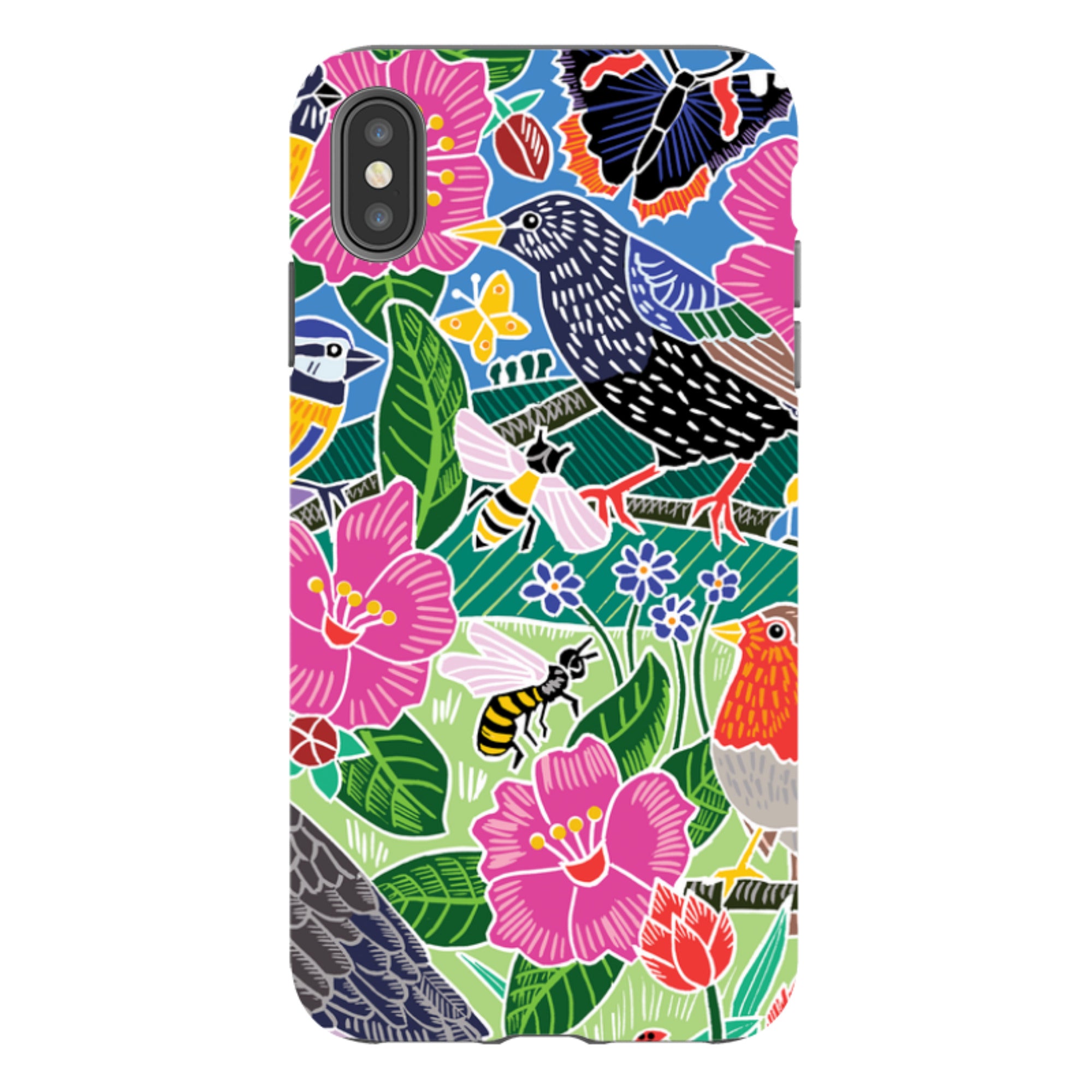 iPhone Tough Case - Garden Bird Jigsaw A By Kate Heiss