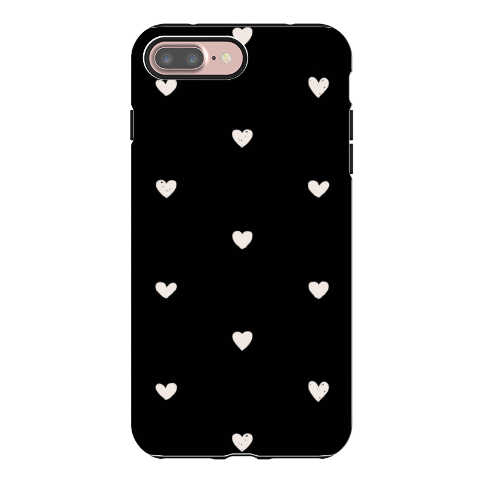 iPhone Tough Case - Hearts Black
