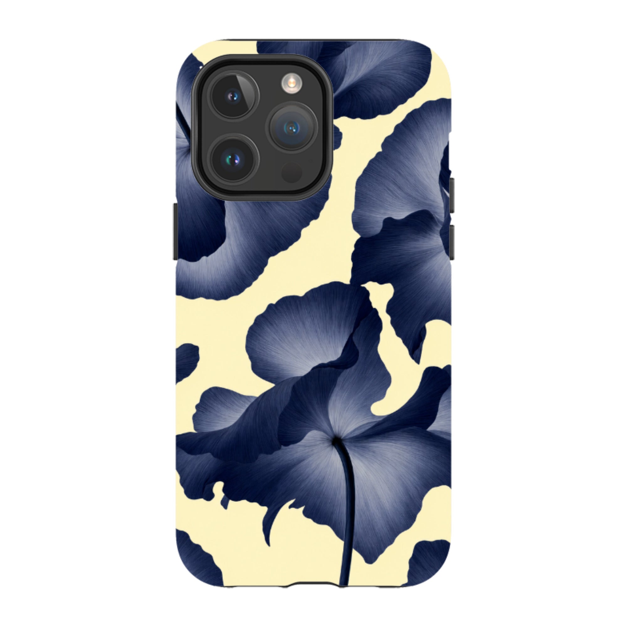 iPhone MagSafe Tough Case - Navy Blue Poppy