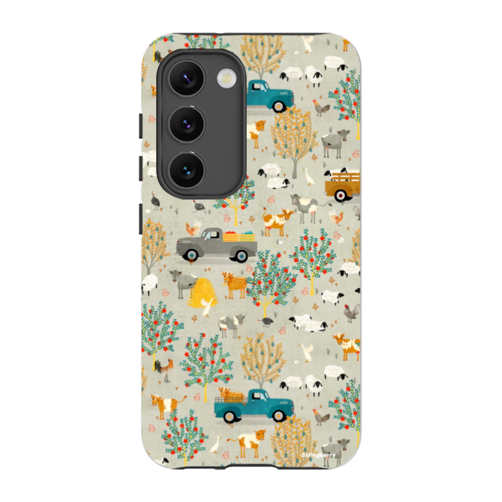 Samsung Tough Case - Farm Life Grey By Katherine Quinn