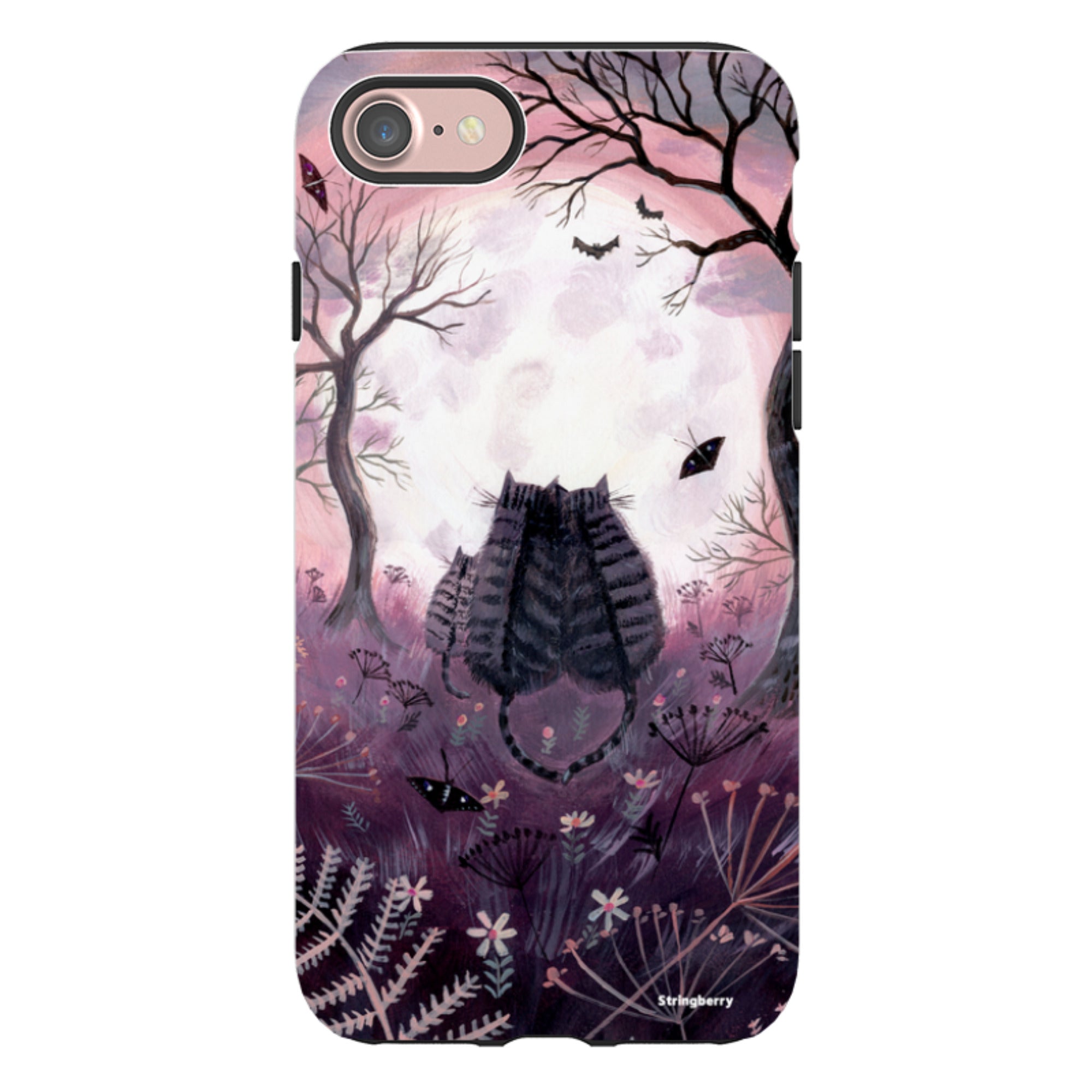 iPhone Tough Case - Spooky Cats By Mary Stubberfield