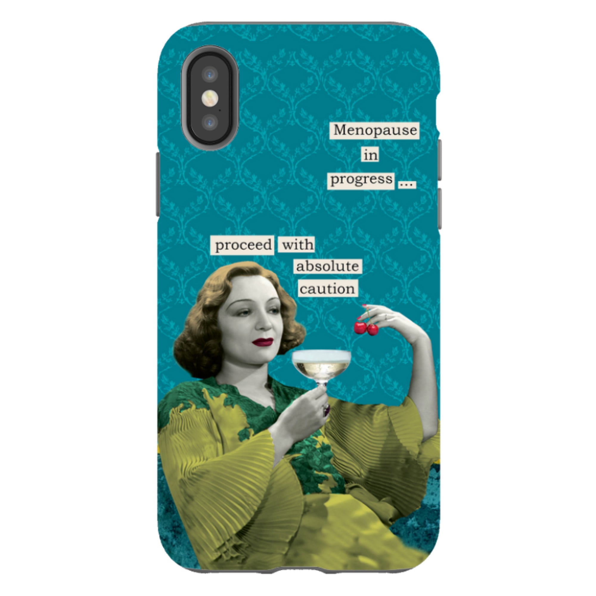 iPhone Tough Case - Menopause In Progress By Clare Jordan