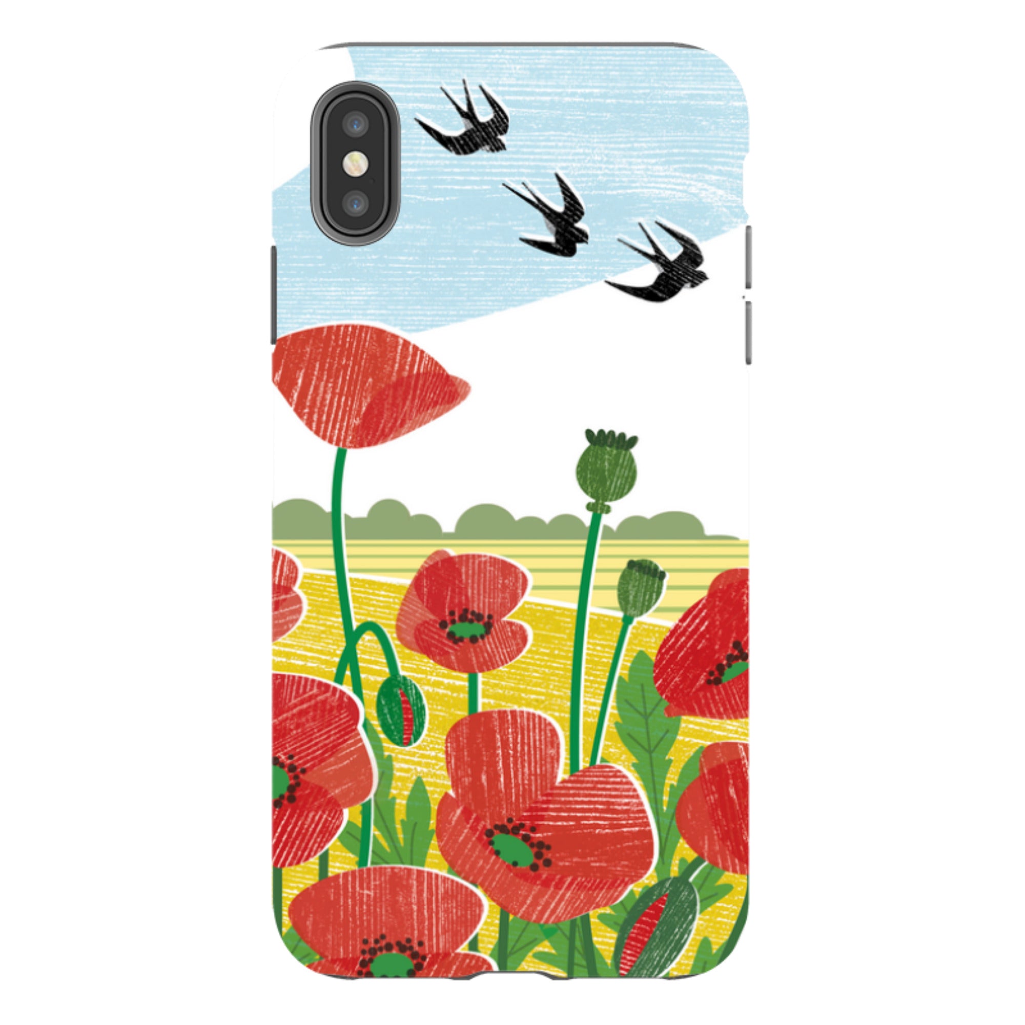 iPhone Tough Case - Poppy Fields By Liane Payne