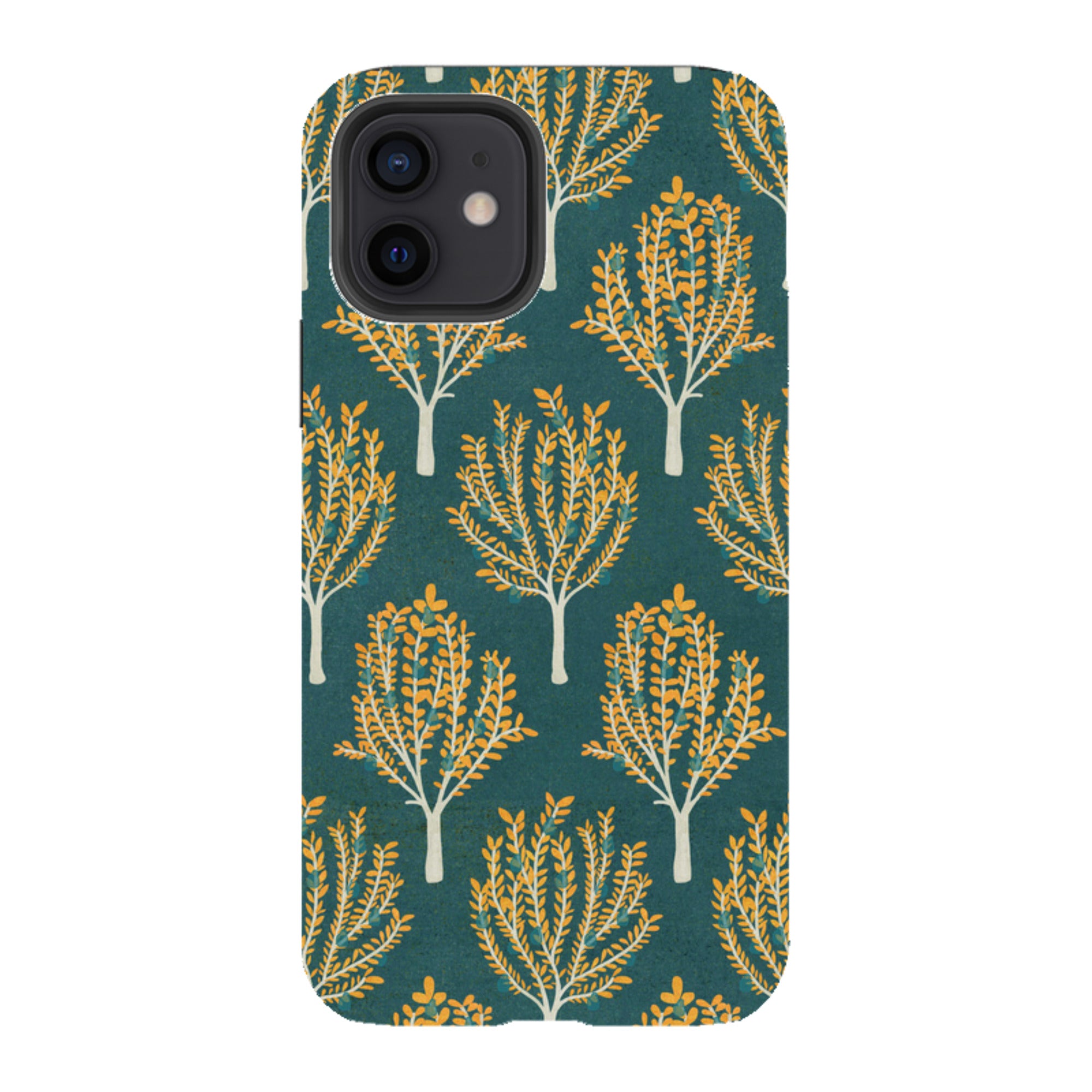 iPhone Tough Case - Pear Trees Teal By Katherine Quinn