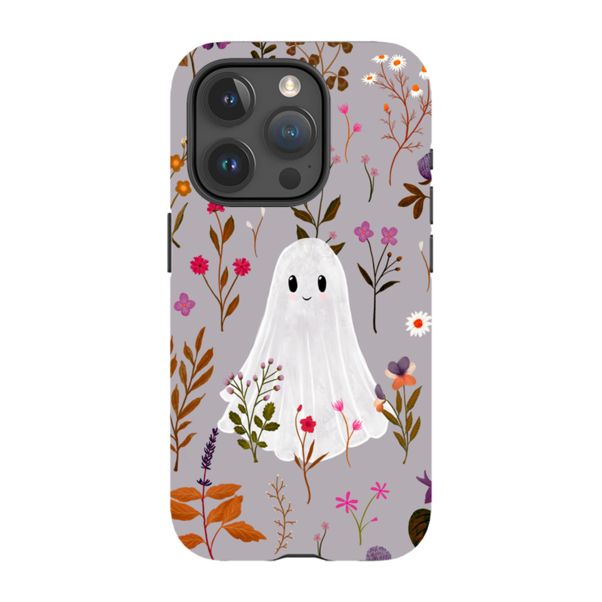 iPhone Tough Case - Ghost in the Garden - Mauve Multi By Katherine Quinn