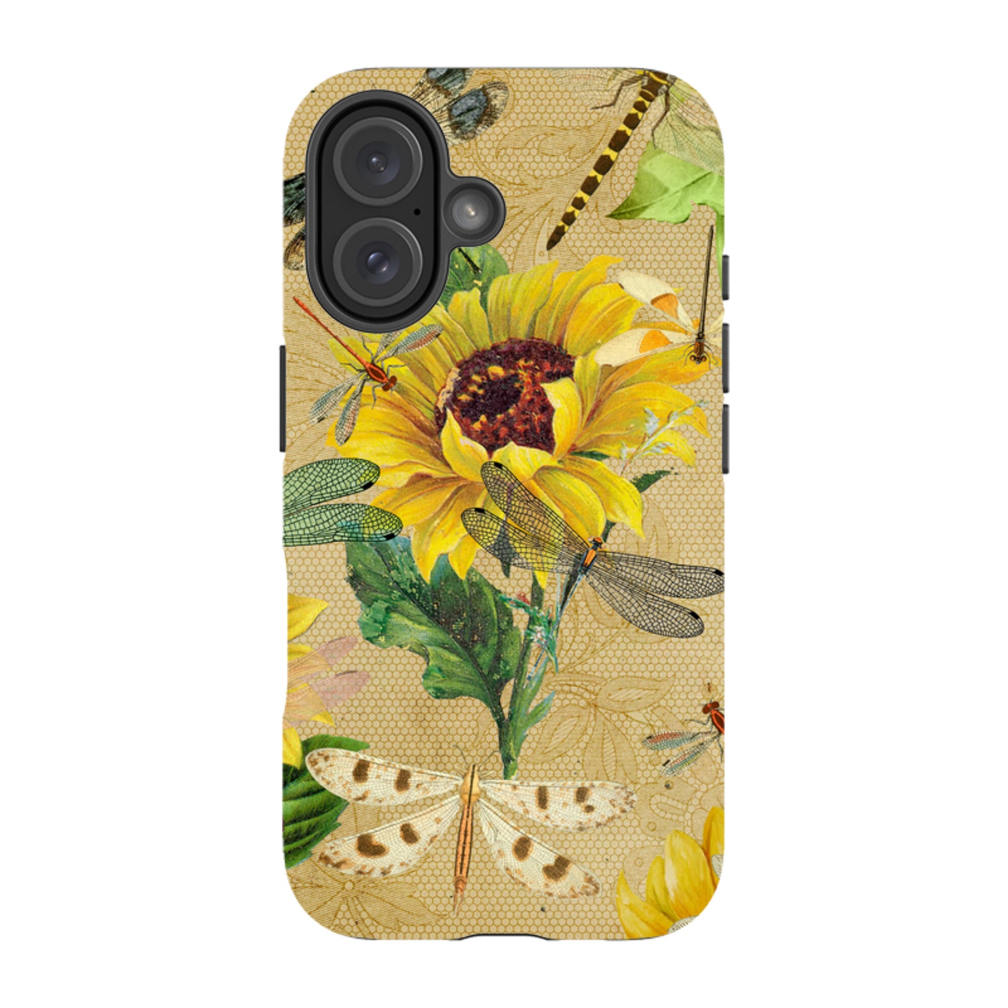 iPhone Tough Case - Dragonflies And Sunflowers