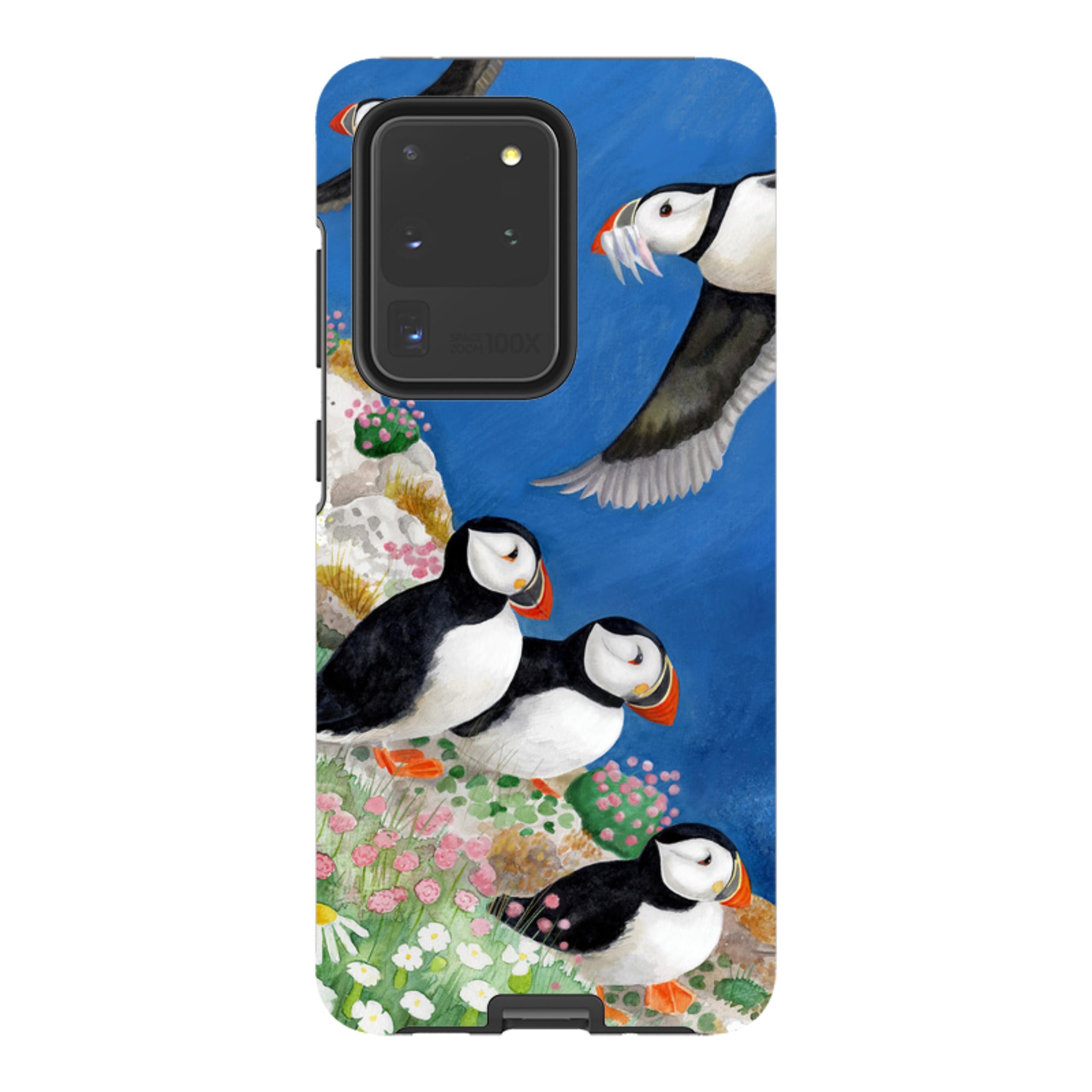 Samsung Tough Case - Puffins By Bex Parkin
