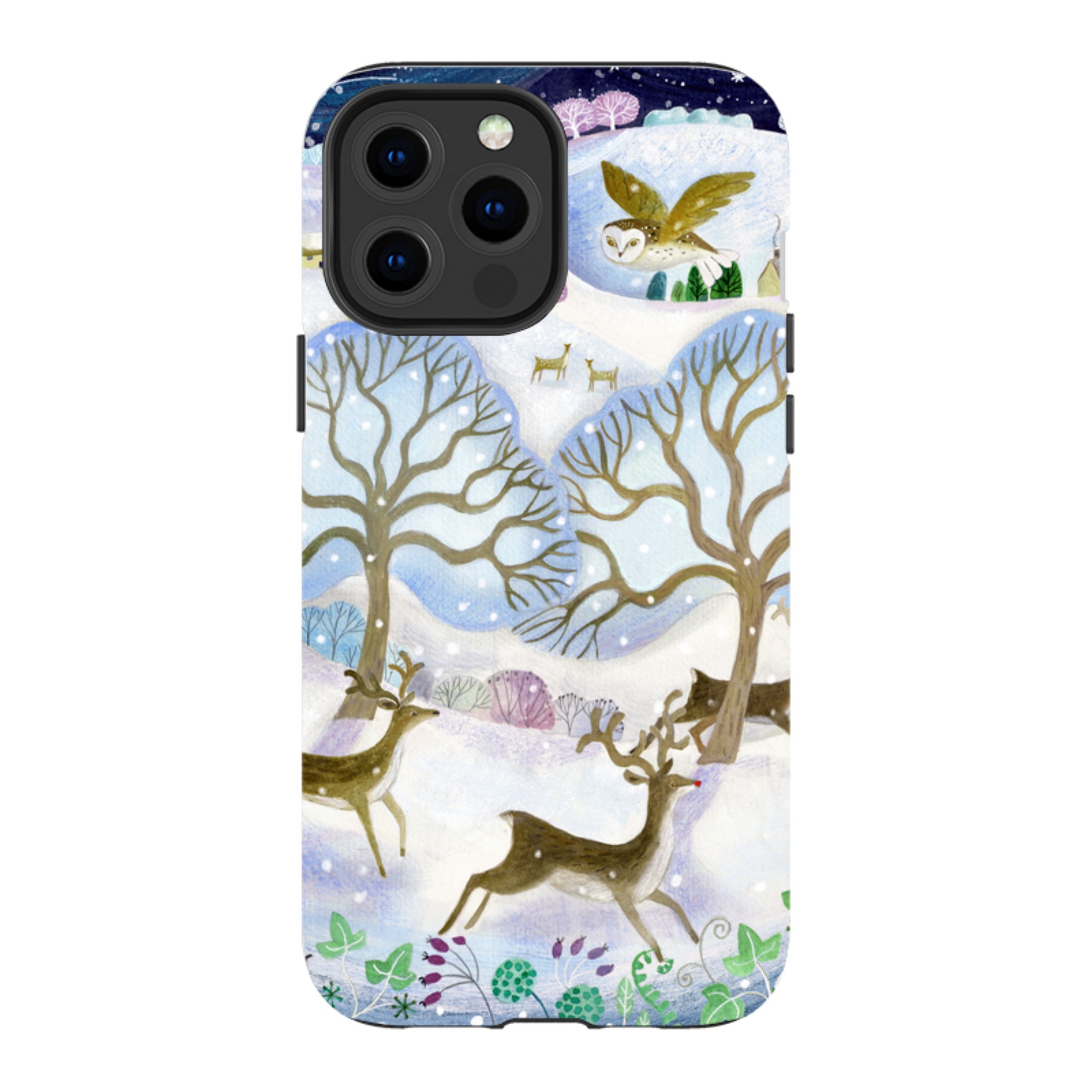iPhone Tough Case - Winter Deer By Bex Parkin