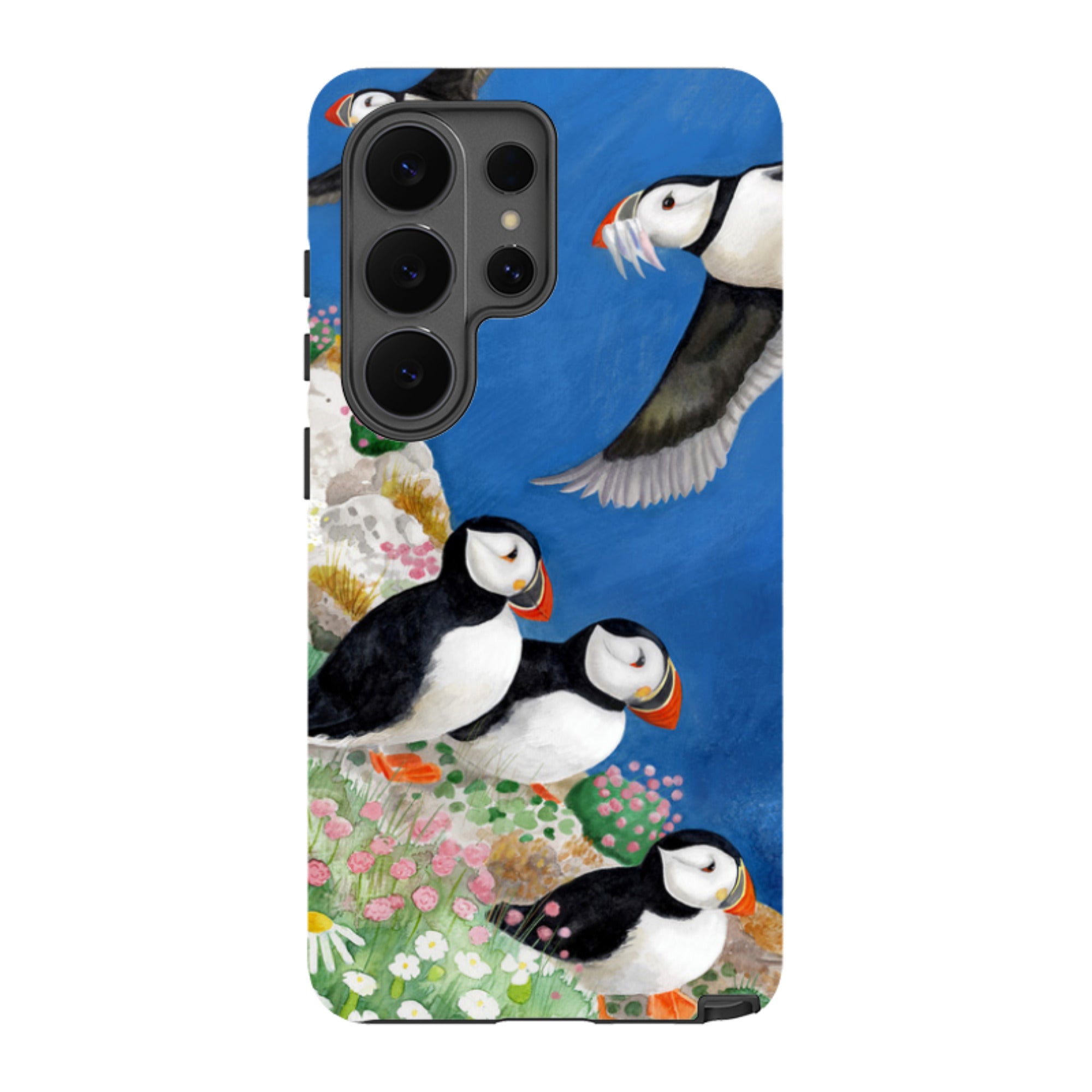 Samsung Tough Case - Puffins By Bex Parkin