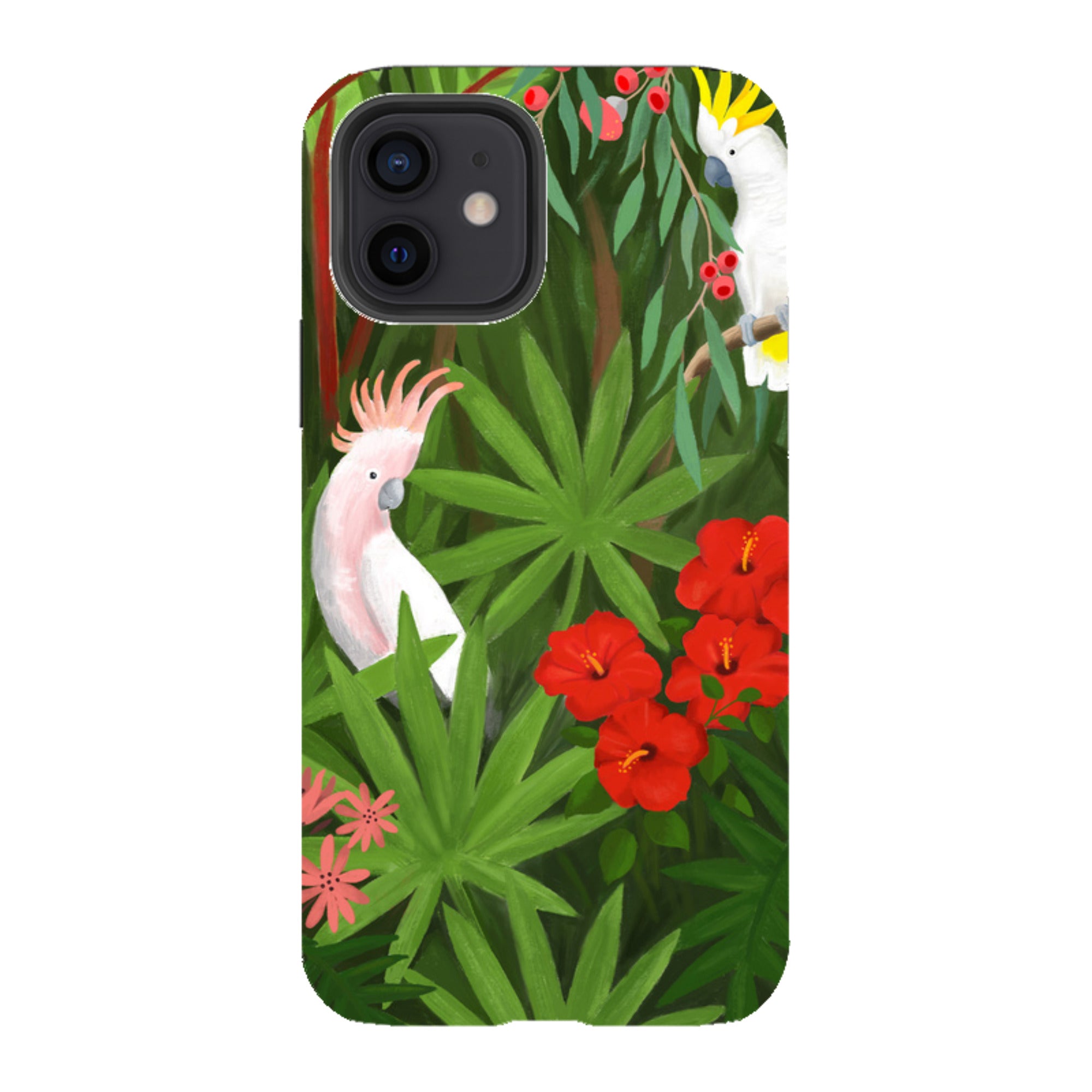 iPhone Tough Case - Cockatoo Jungle By Bex Parkin