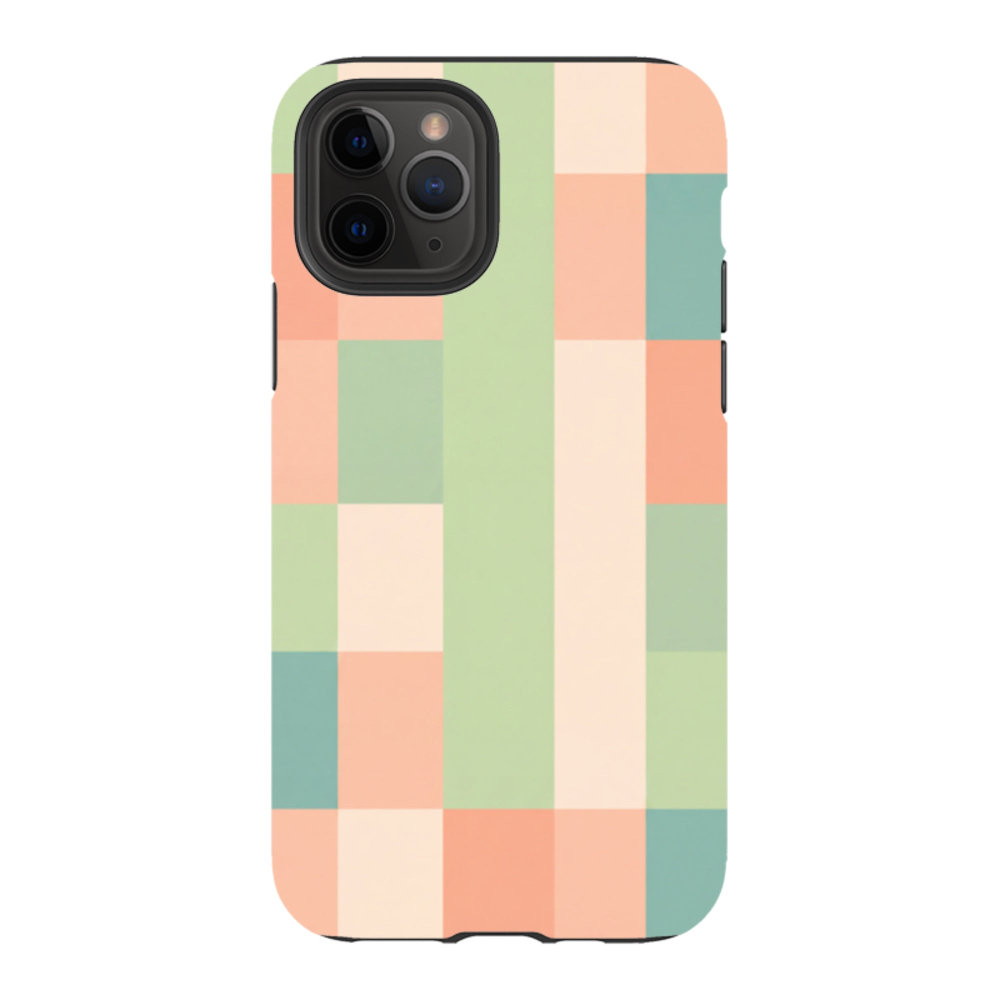 iPhone Tough Case - Pastel Gingham