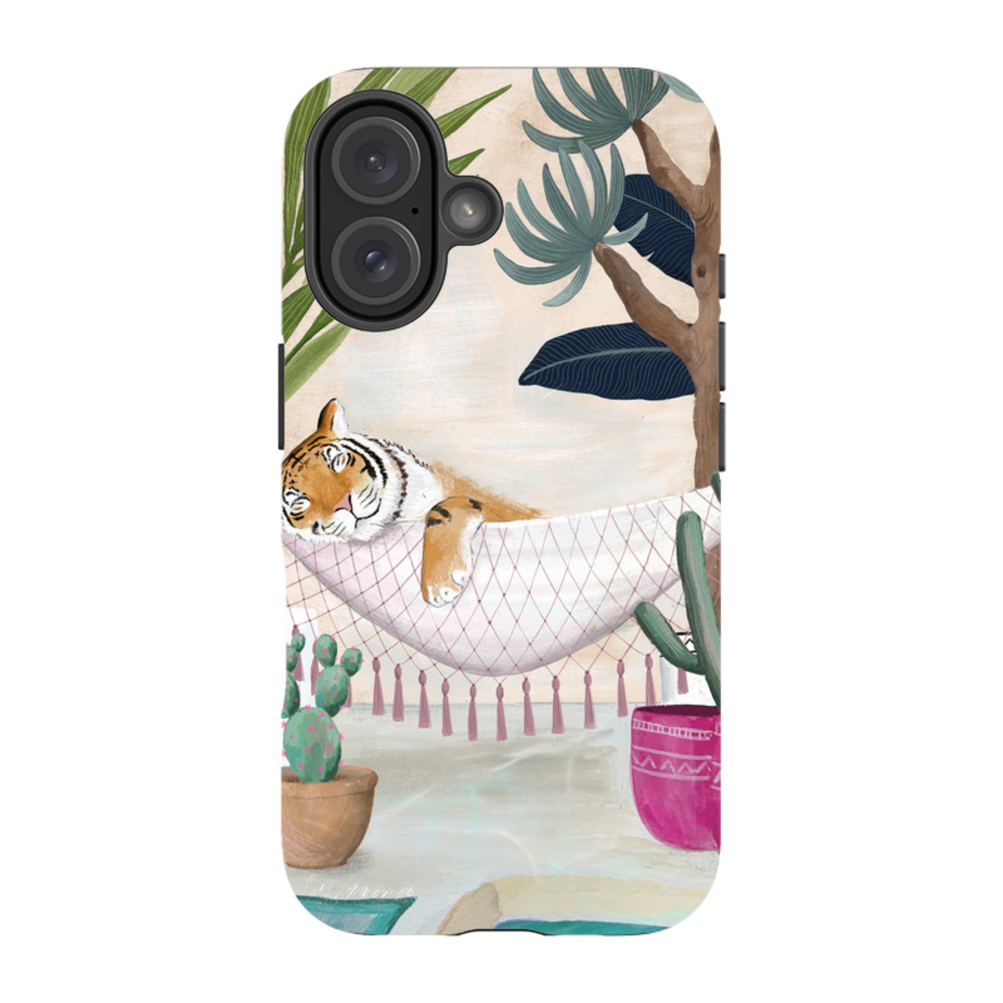 iPhone Tough Case - Tiger Hammock By Bex Parkin