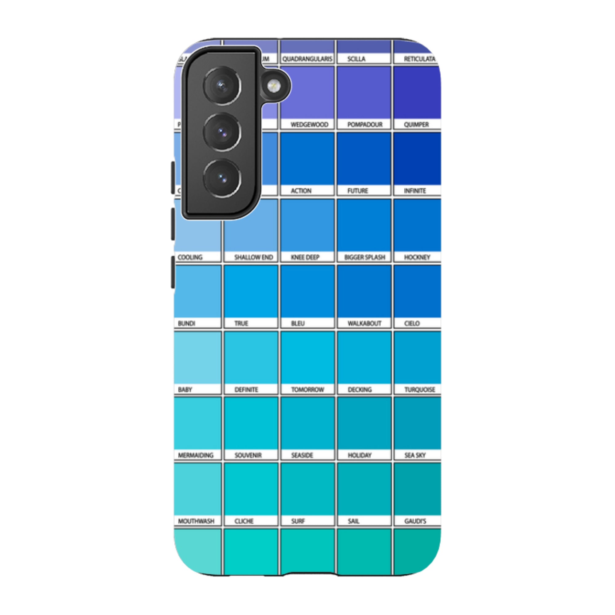 Samsung Tough Case - Blue Chromology By Kitty Joseph
