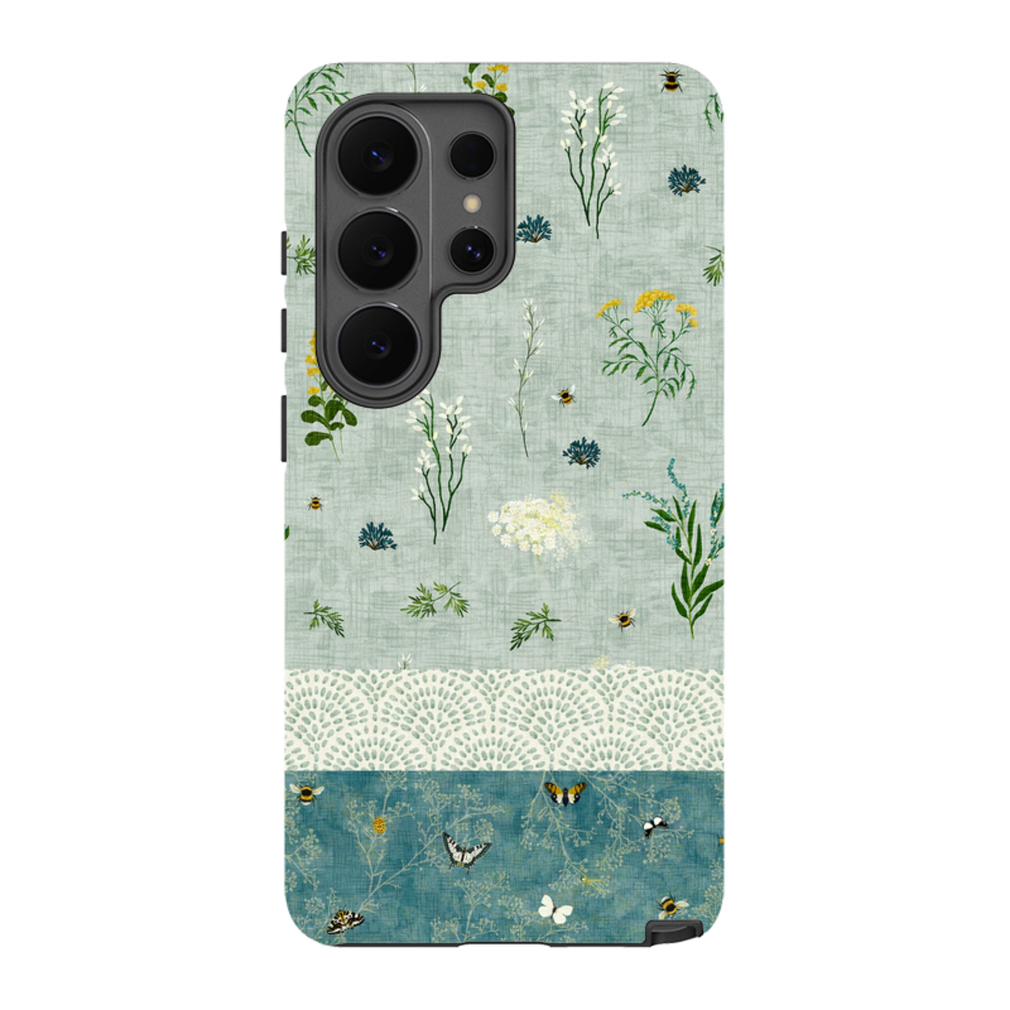 Samsung Tough  Case - Song Bird Florals and Bees 2 By Katherine Quinn
