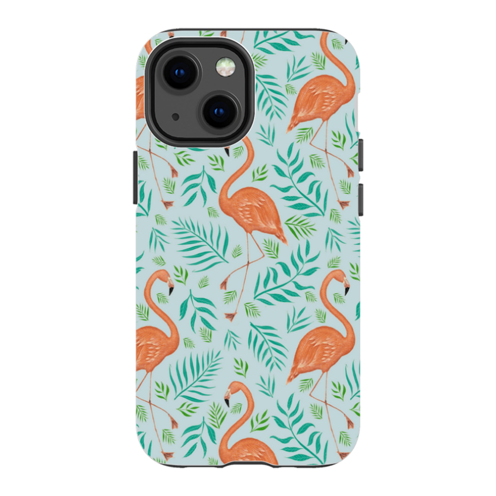 iPhone Tough Case - Flamingo Pattern By Catherine Rowe