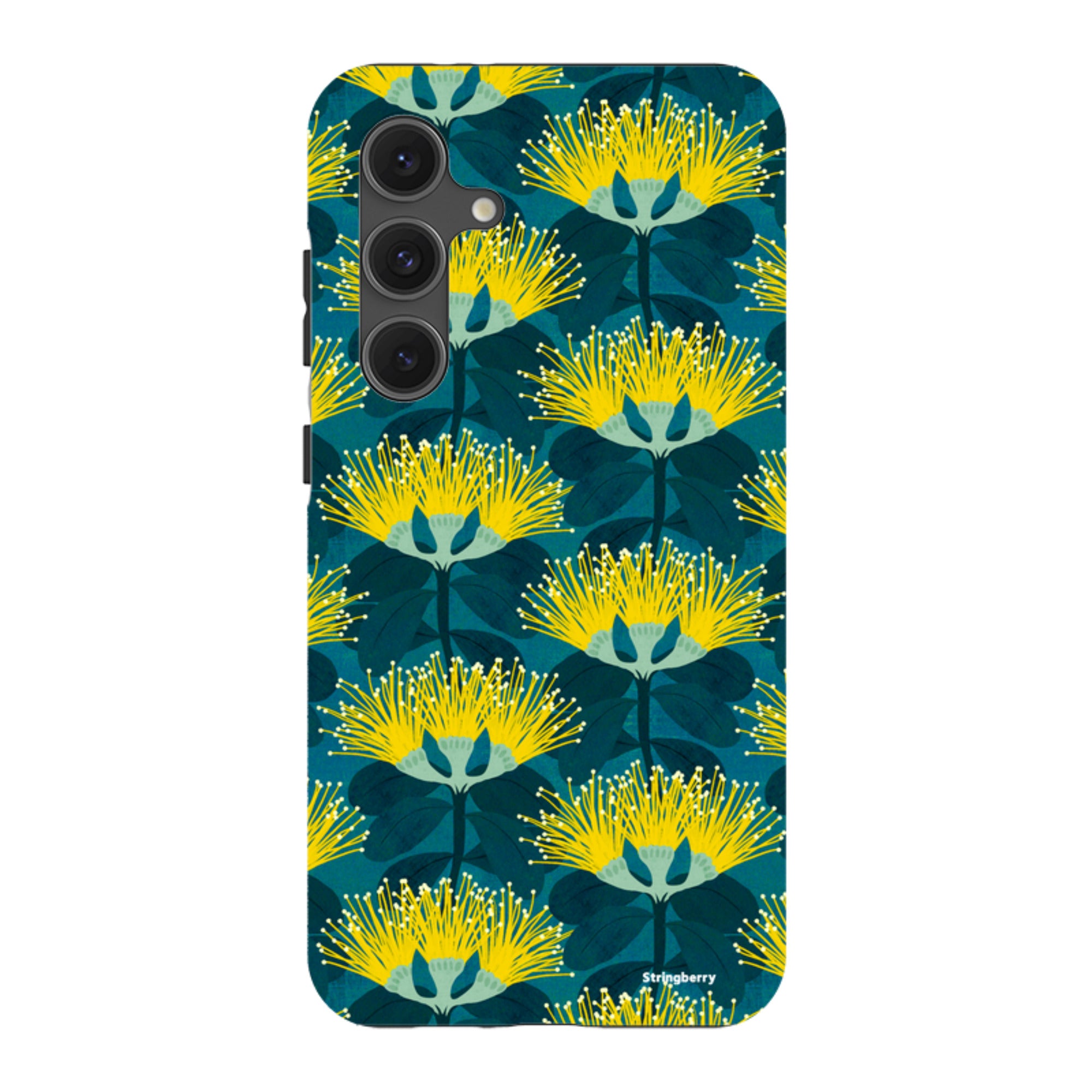 Samsung Tough Case - Pohutukawa Yellow And Blue By Katherine Quinn