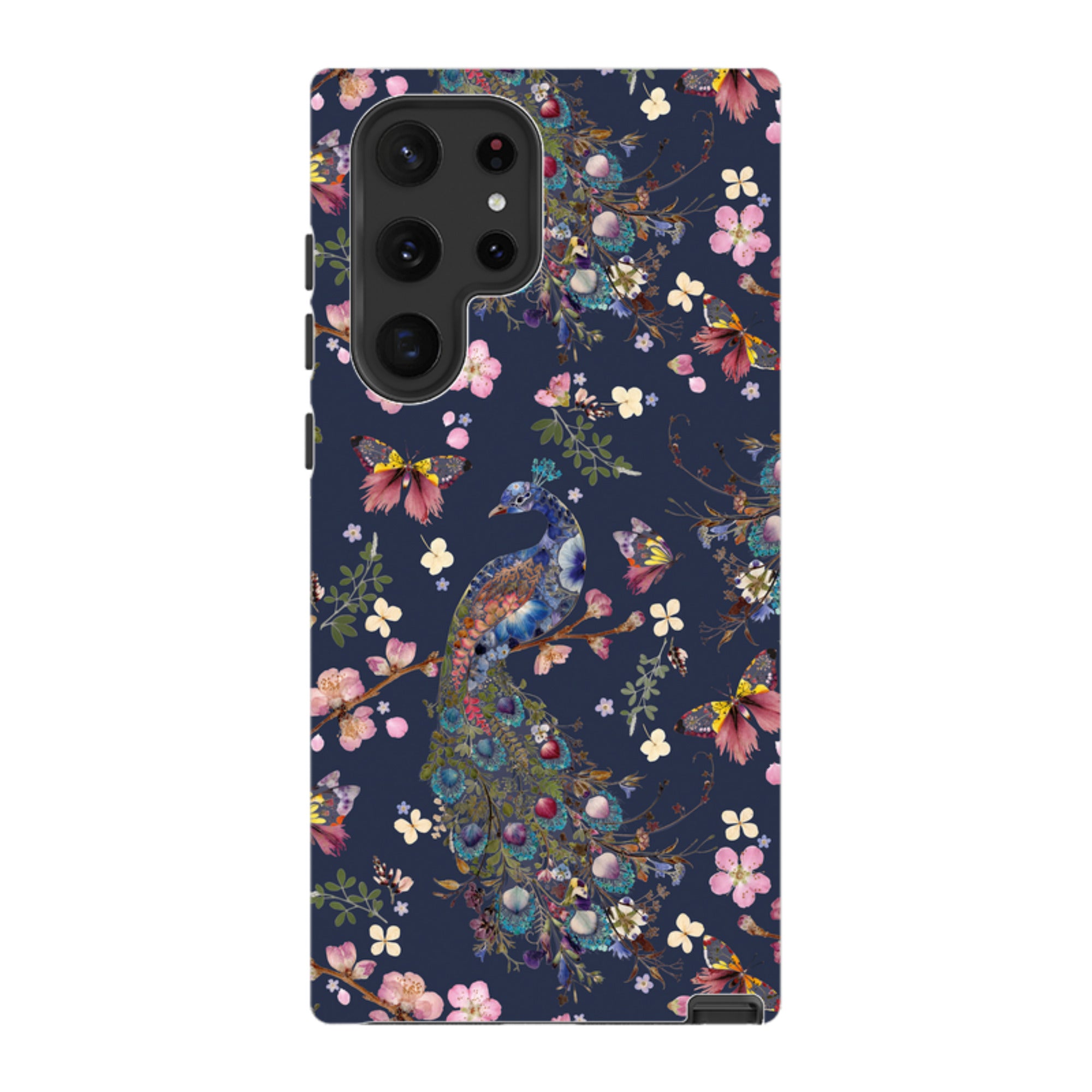 Samsung Tough Case - Peacock and Cherry Blossoms Iris By Helen Ahpornsiri