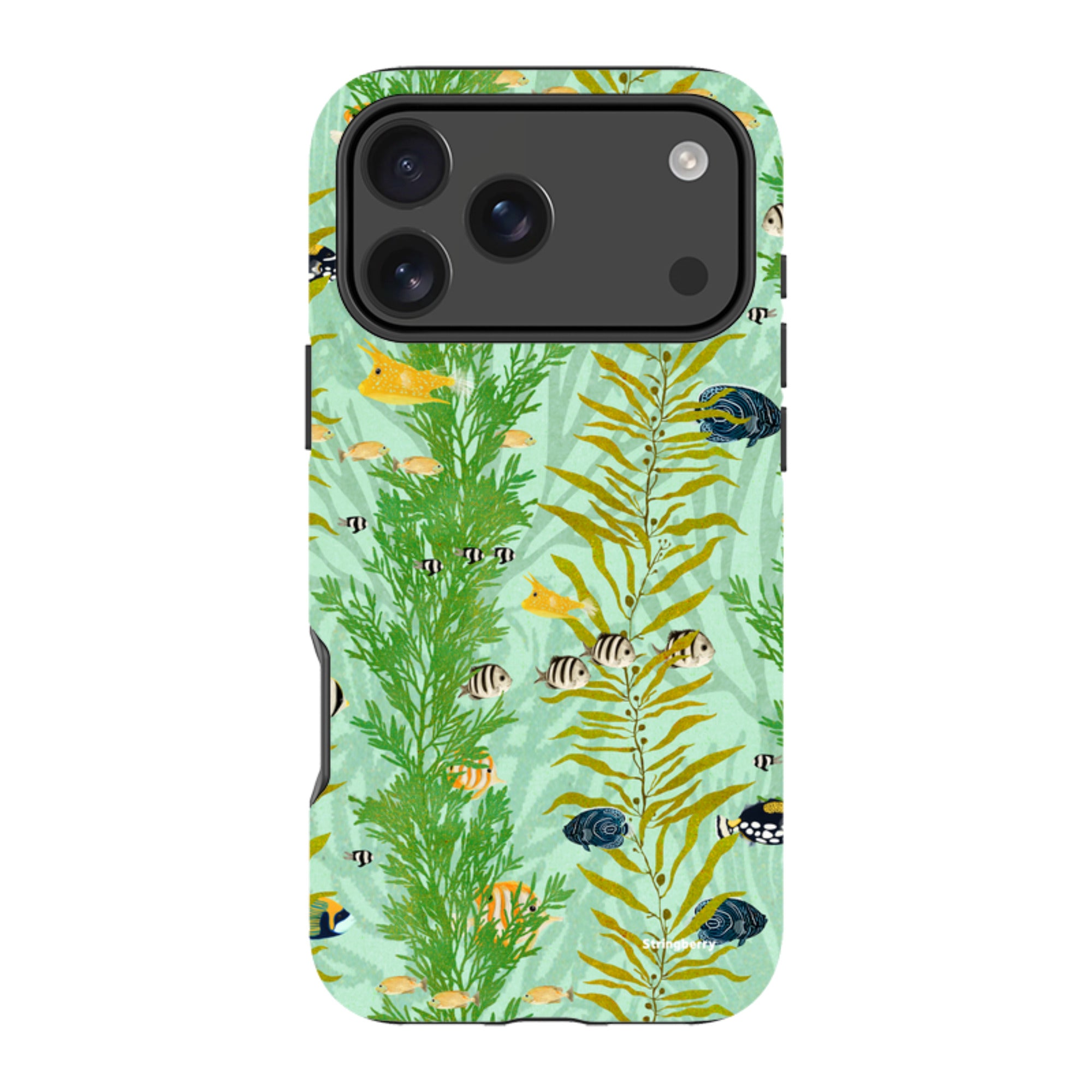 iPhone MagSafe Tough Case - Reef Stripe By Katherine Quinn