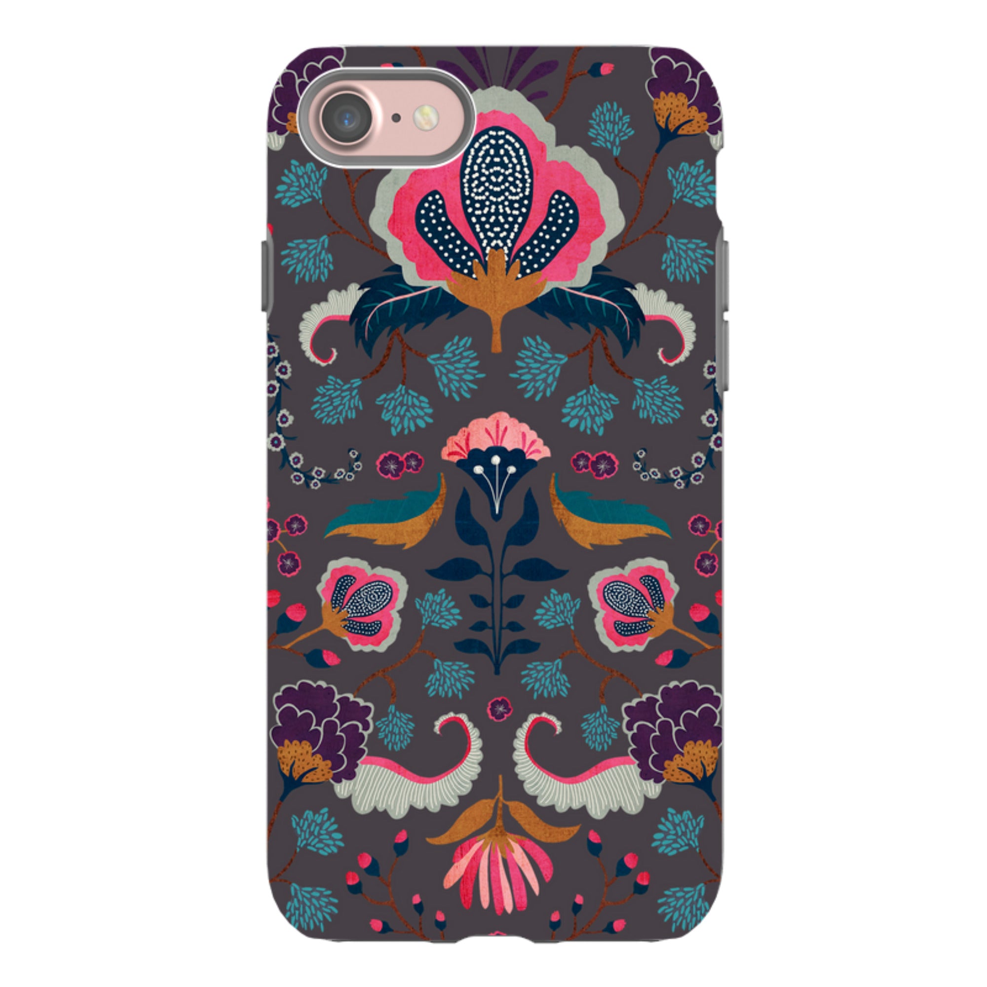 iPhone Tough Case - Folk Floral II By Katherine Quinn