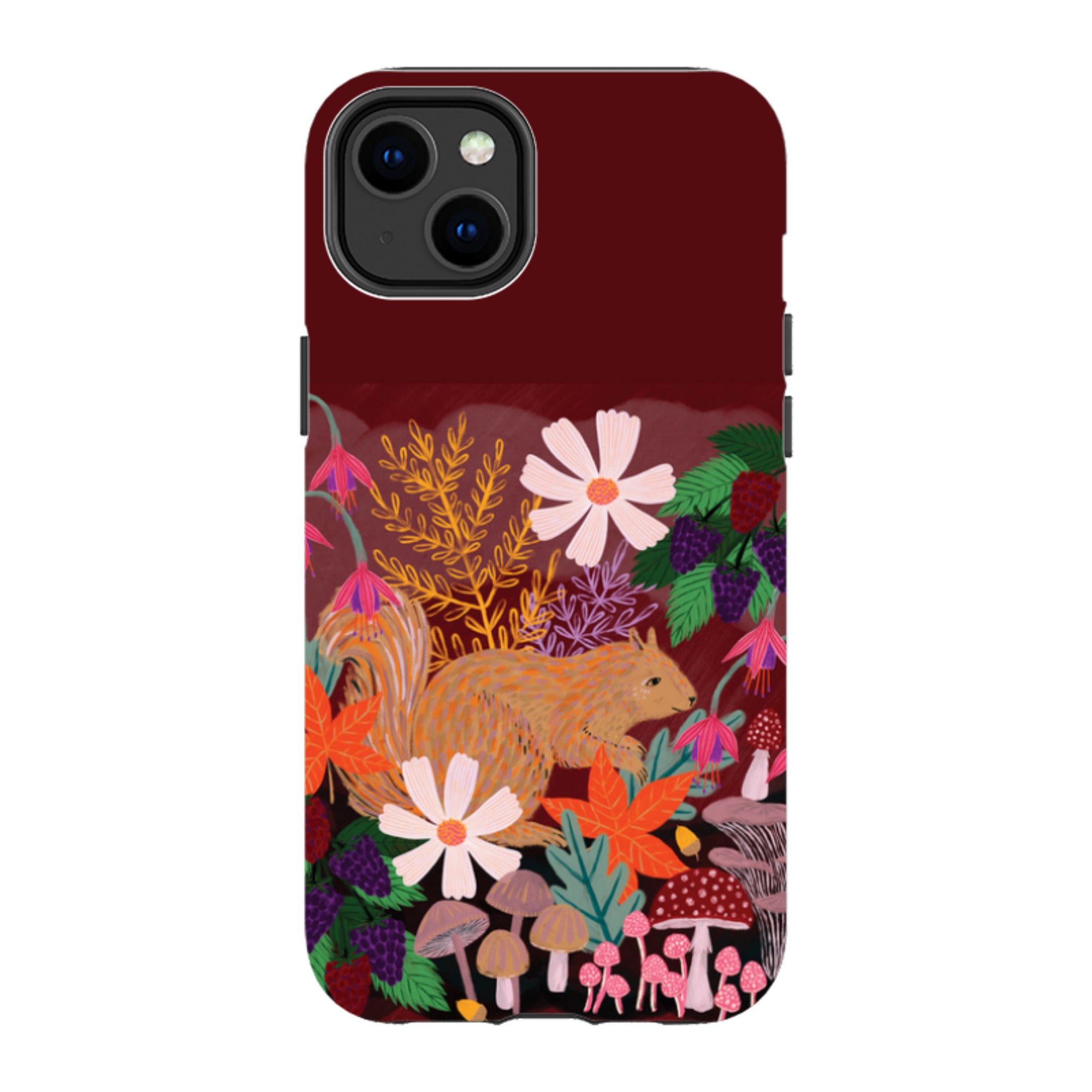 iPhone Tough Case - Autumn Squirrel By Lee Foster Wilson