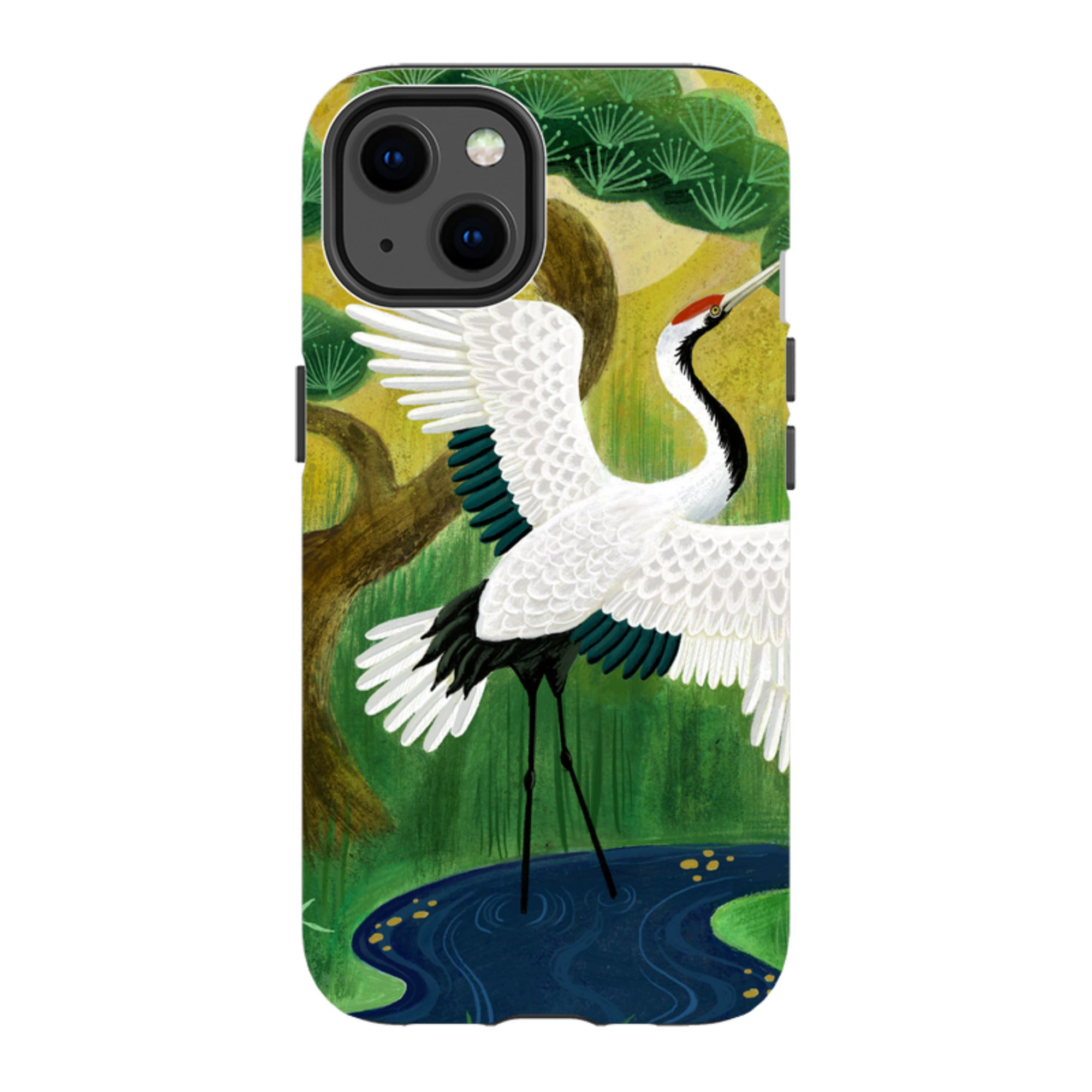 iPhone Tough Case - Crane By Bex Parkin