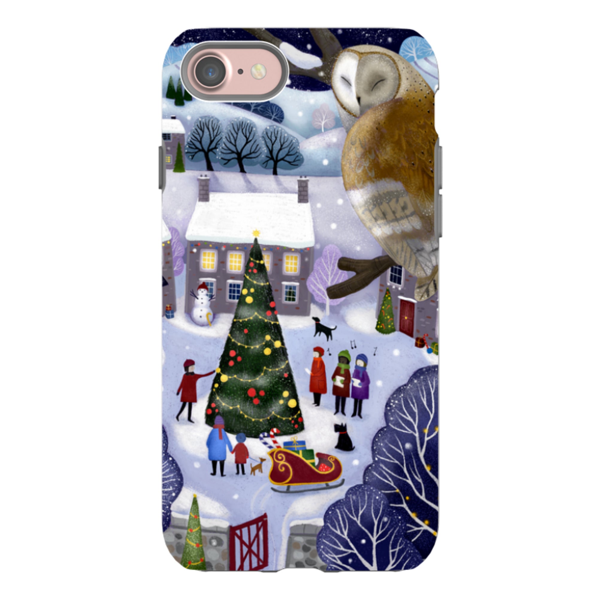 iPhone Tough Case - Advent Owl By Bex Parkin