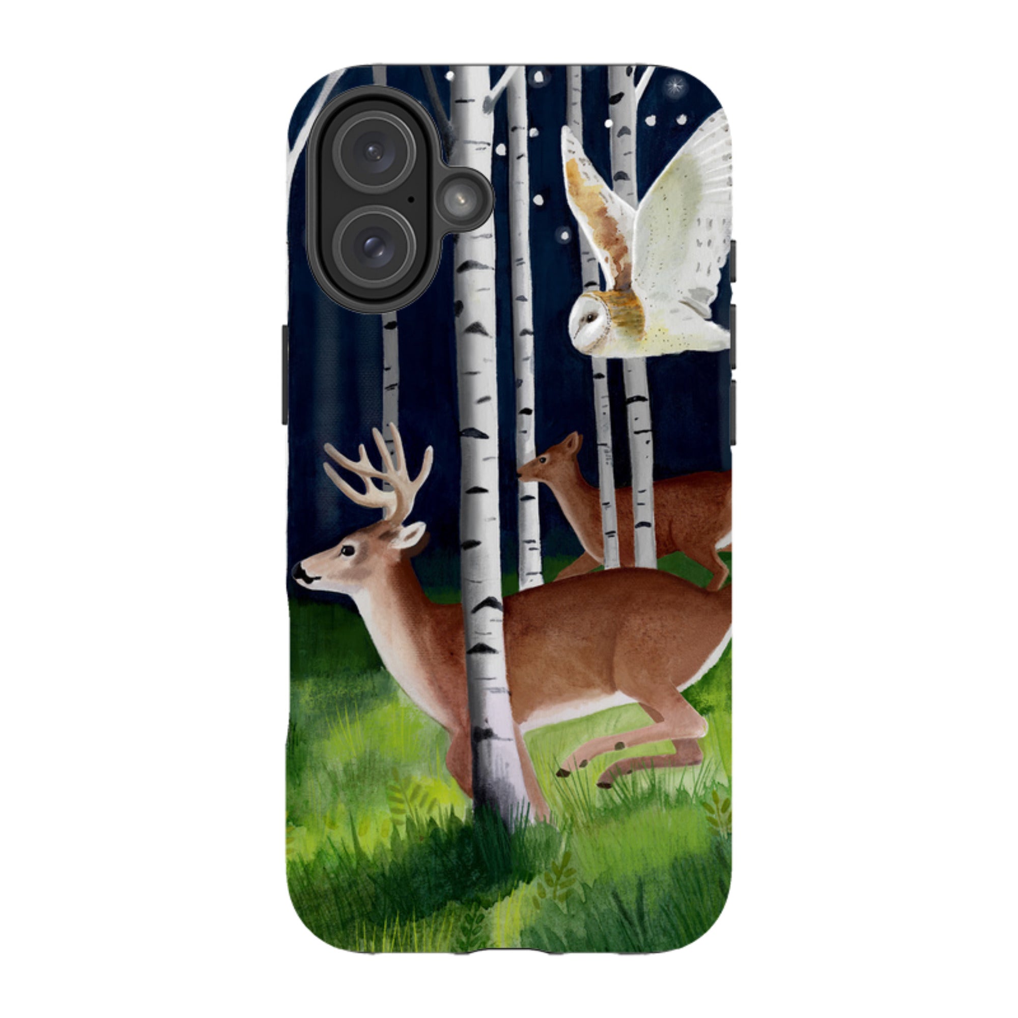 iPhone Tough Case - Green Forest By Bex Parkin
