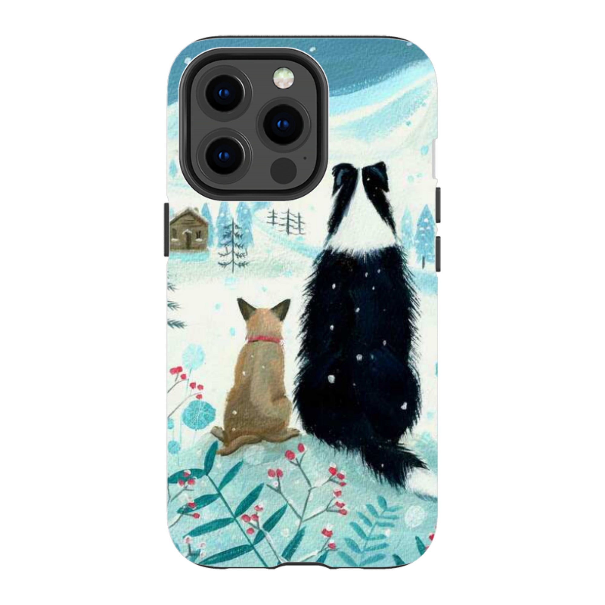 iPhone MagSafe Tough Case - Dogs Xmas By Mary Stubberfield