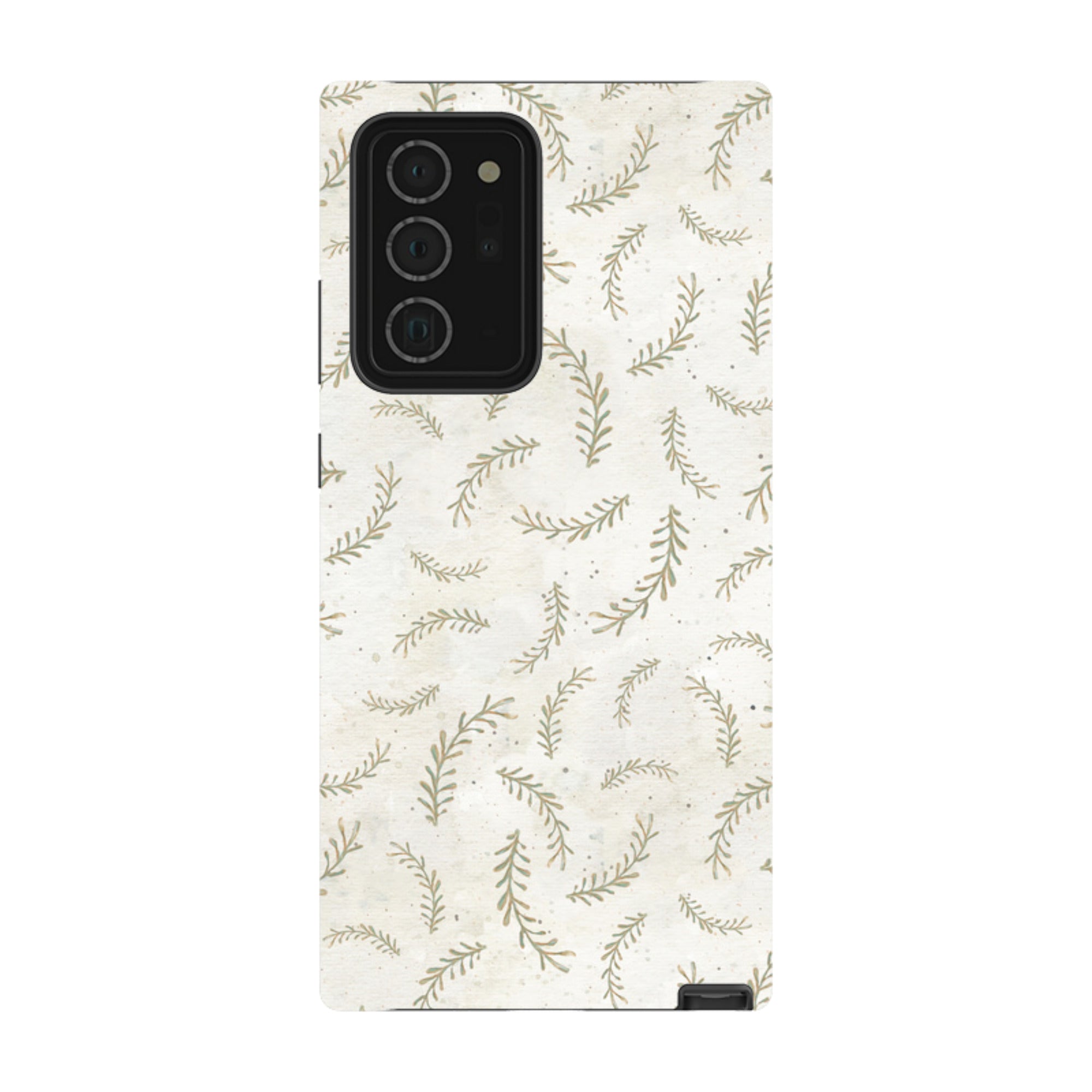 Samsung Tough Case - Feathers Grey By Katherine Quinn