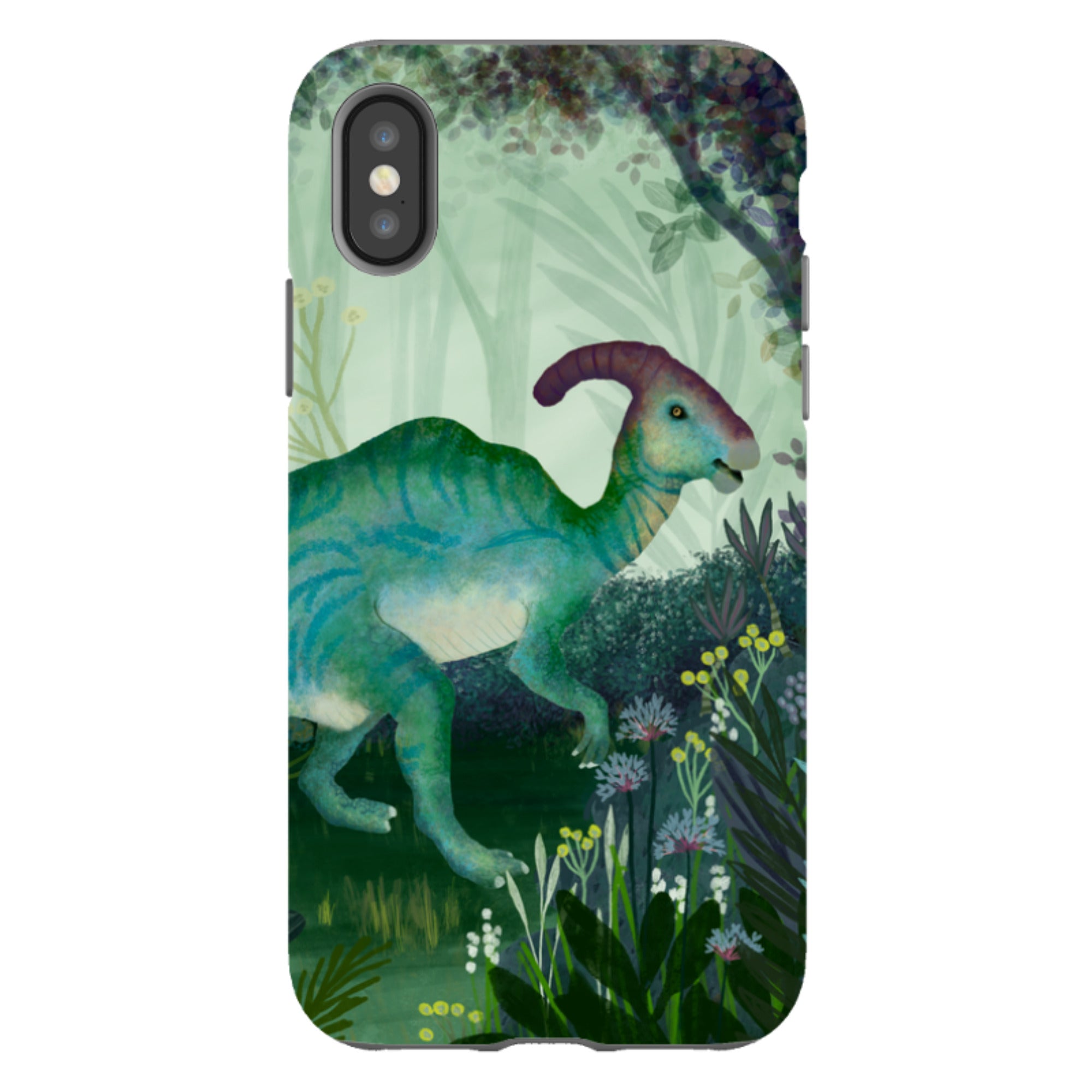 iPhone Tough Case - Dino Park III By Katherine Quinn