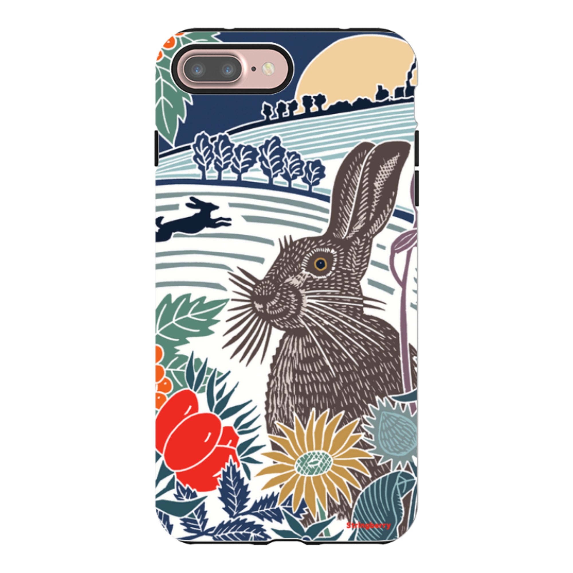 iPhone Tough Case - Winter Hare By Kate Heiss