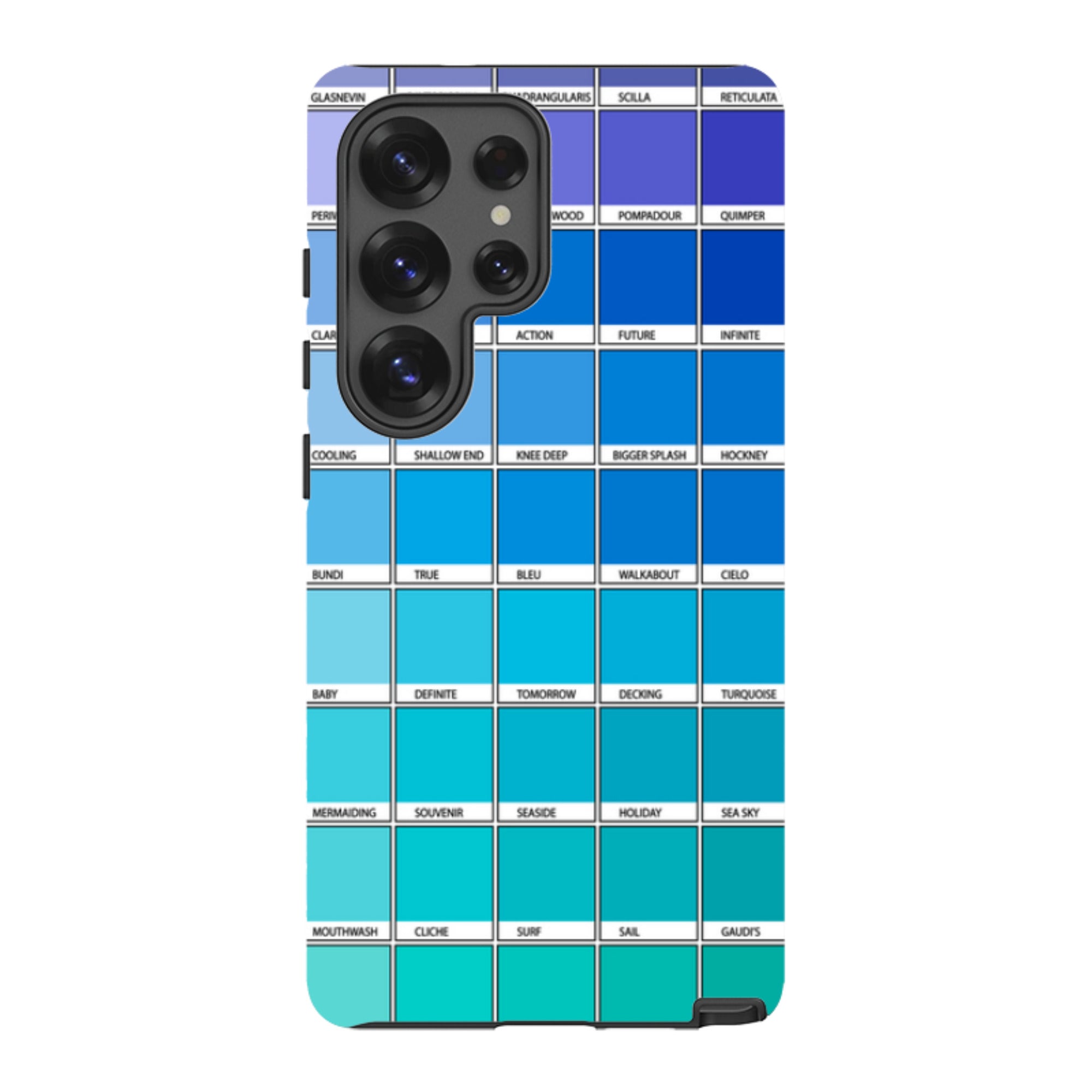 Samsung Tough Case - Blue Chromology By Kitty Joseph
