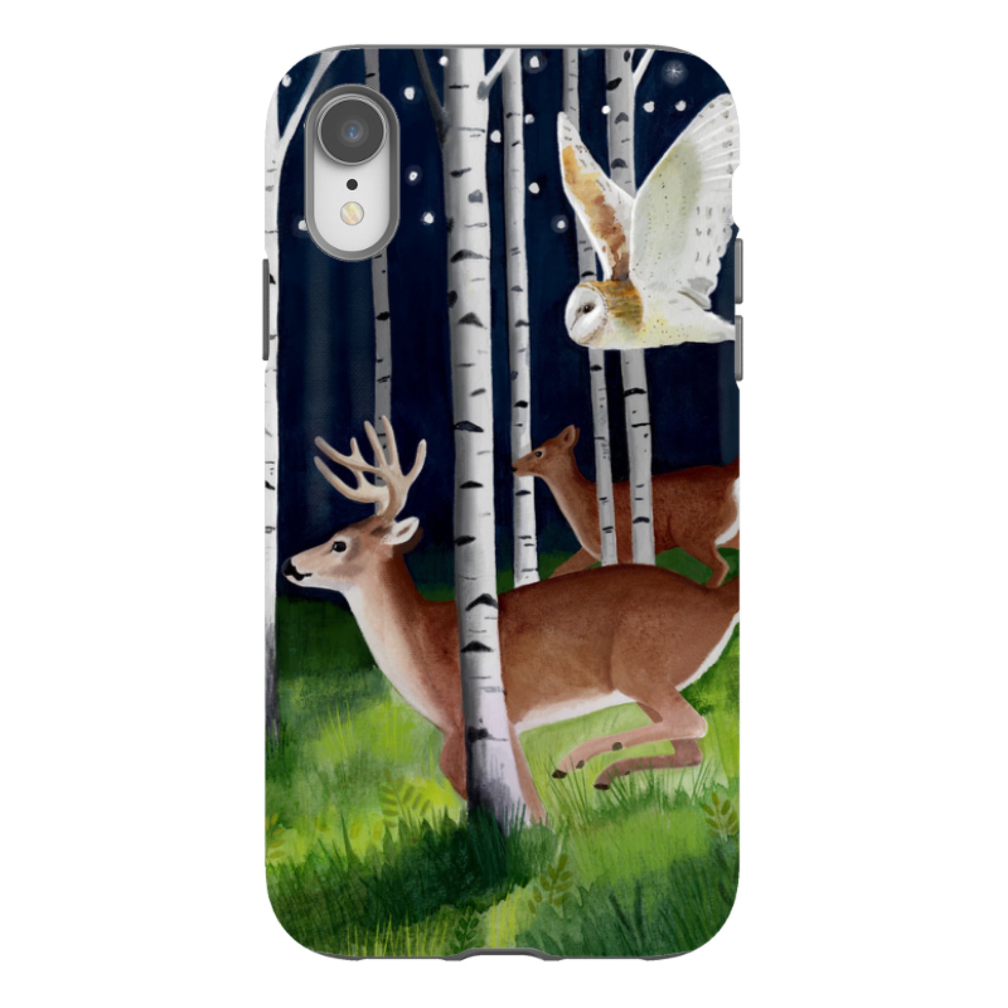iPhone Tough Case - Green Forest By Bex Parkin