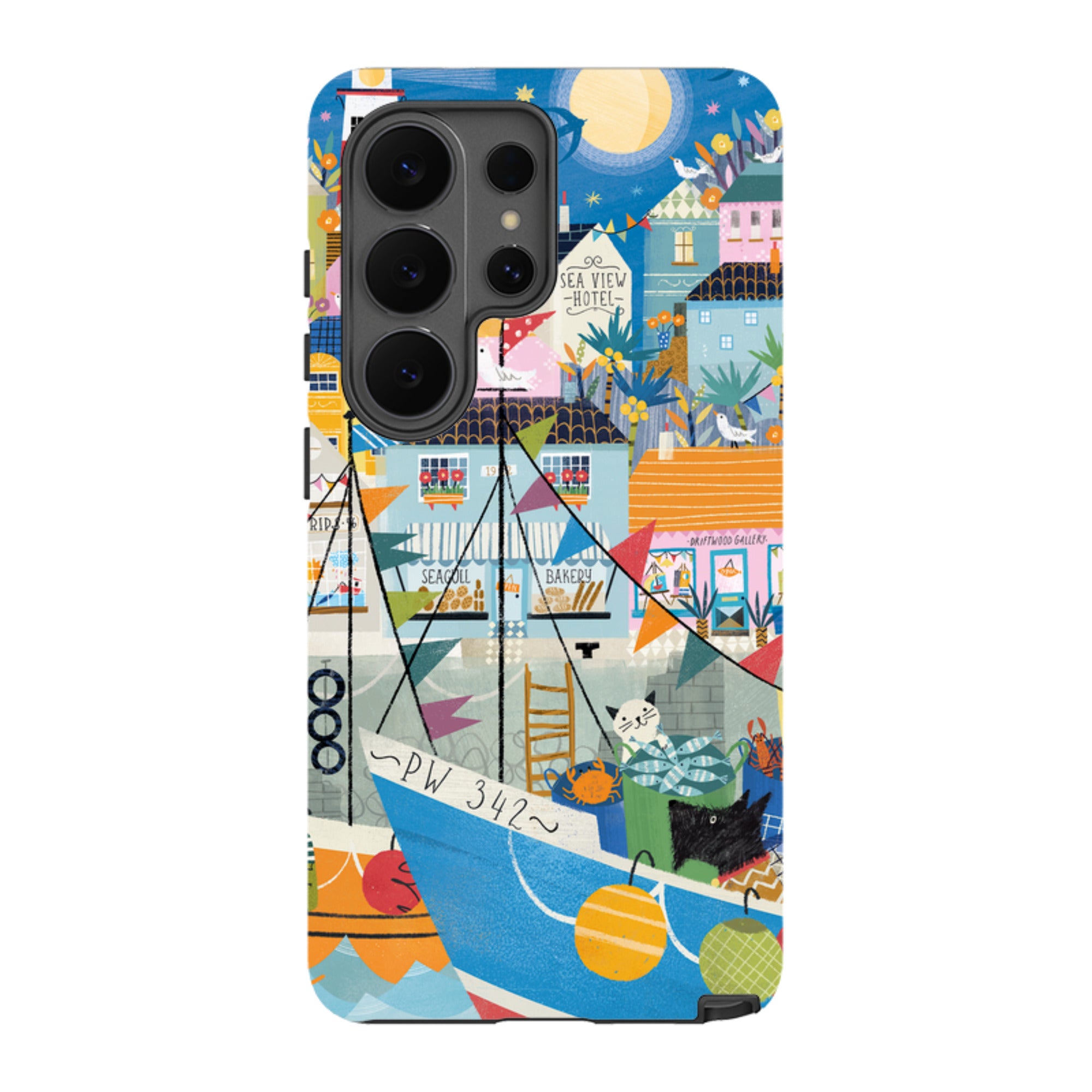 Samsung Tough  Case - Night Harbour 1 By Ali Brookes