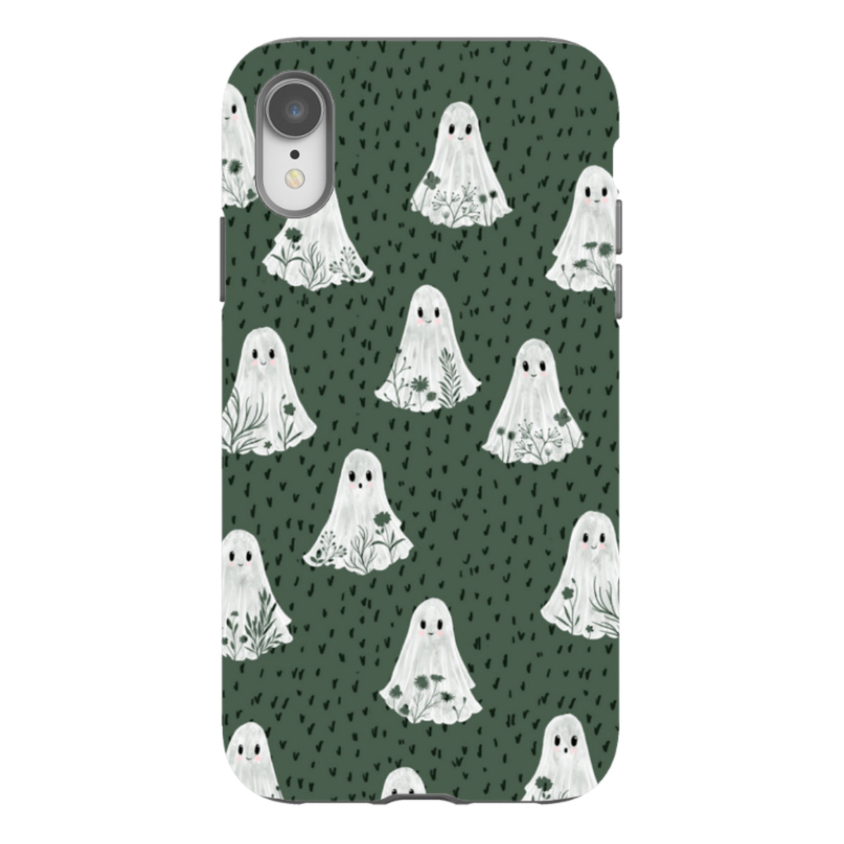 iPhone Tough Case - Floral Ghosts - Pine By Katherine Quinn